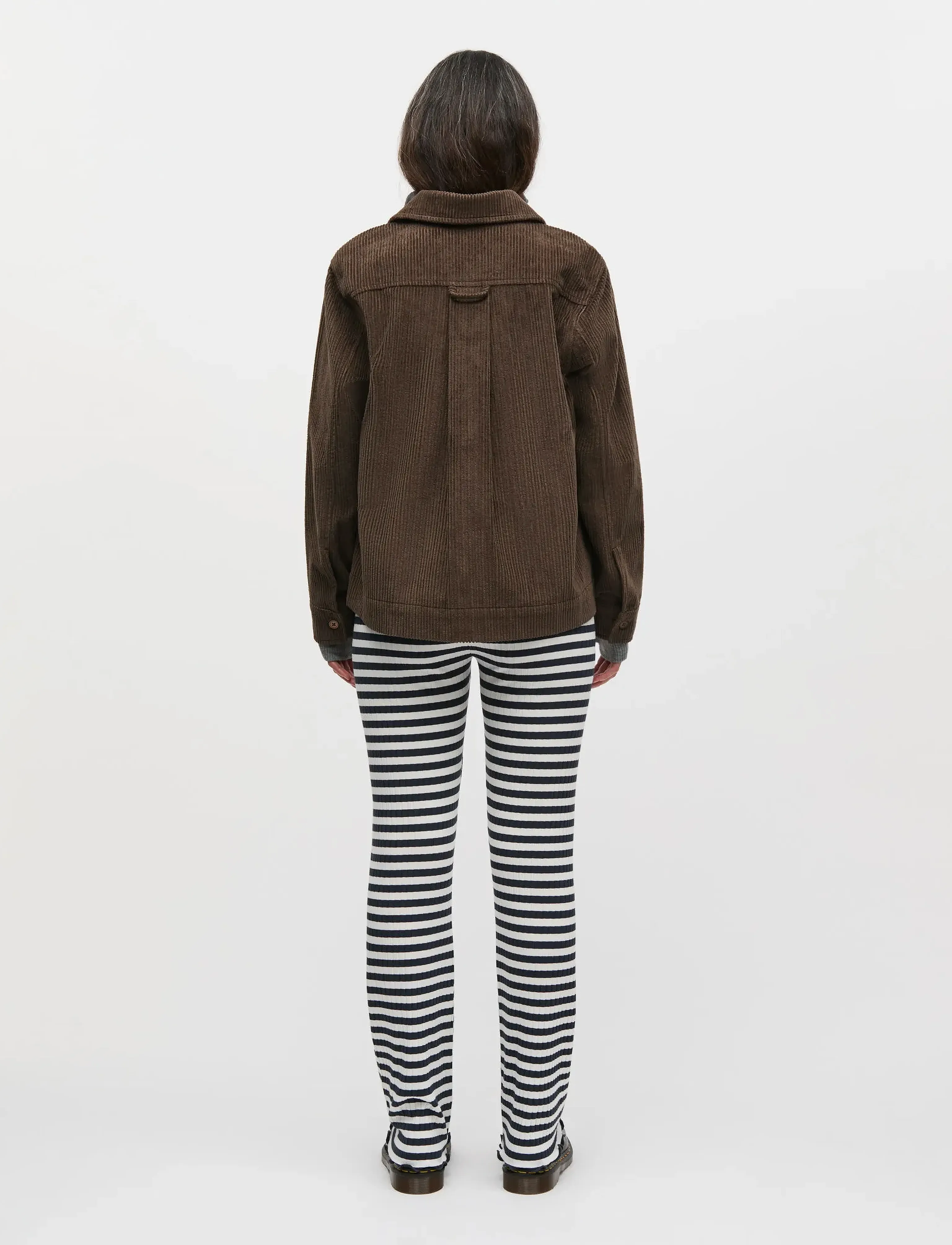 Mads Nørgaard - Pretty Cord Gaila Shirt - langärmlige hemden - demitasse - 2