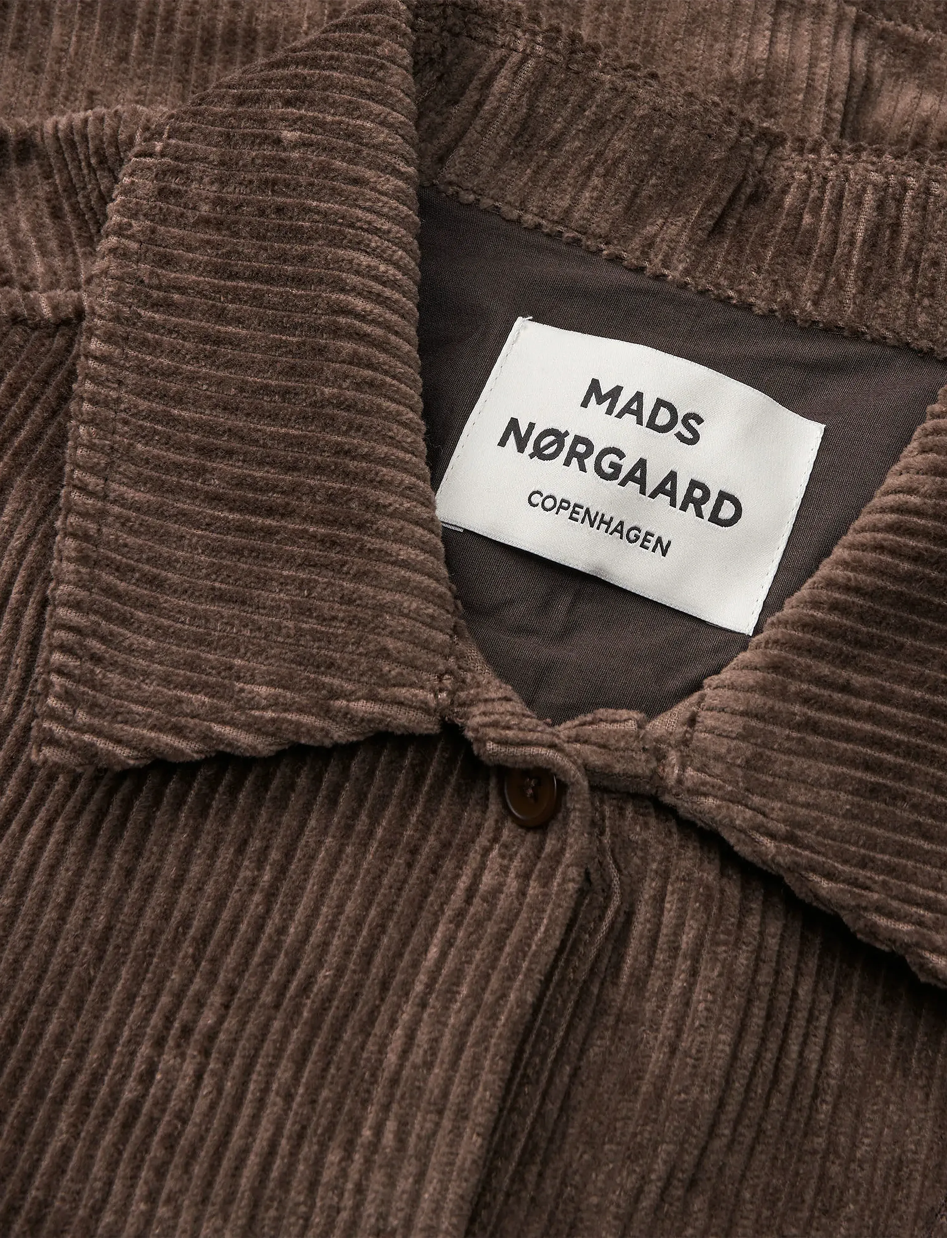 Mads Nørgaard - Pretty Cord Gaila Shirt - langärmlige hemden - demitasse - 3