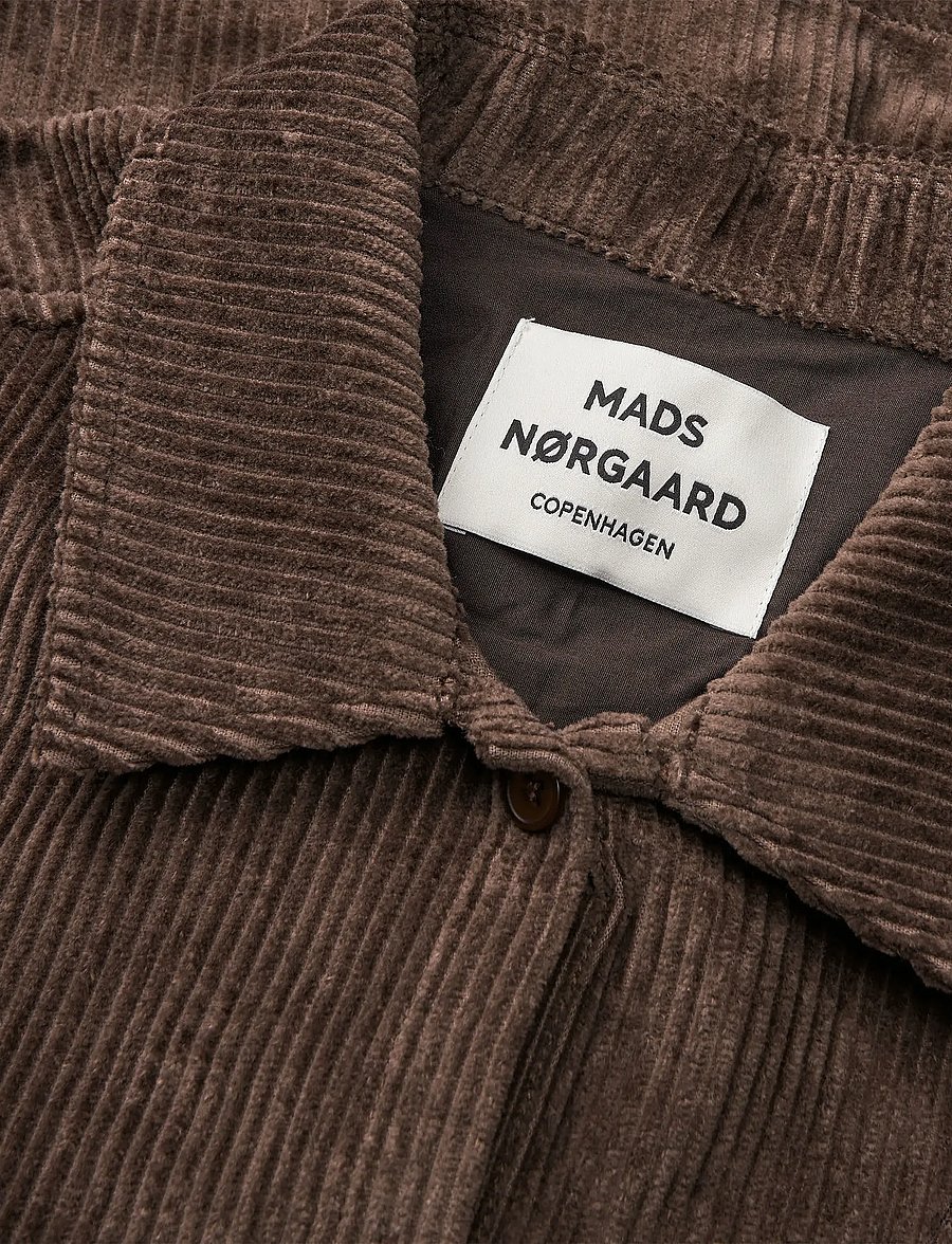 Mads Nørgaard - Pretty Cord Gaila Shirt - langærmede skjorter - demitasse - 3