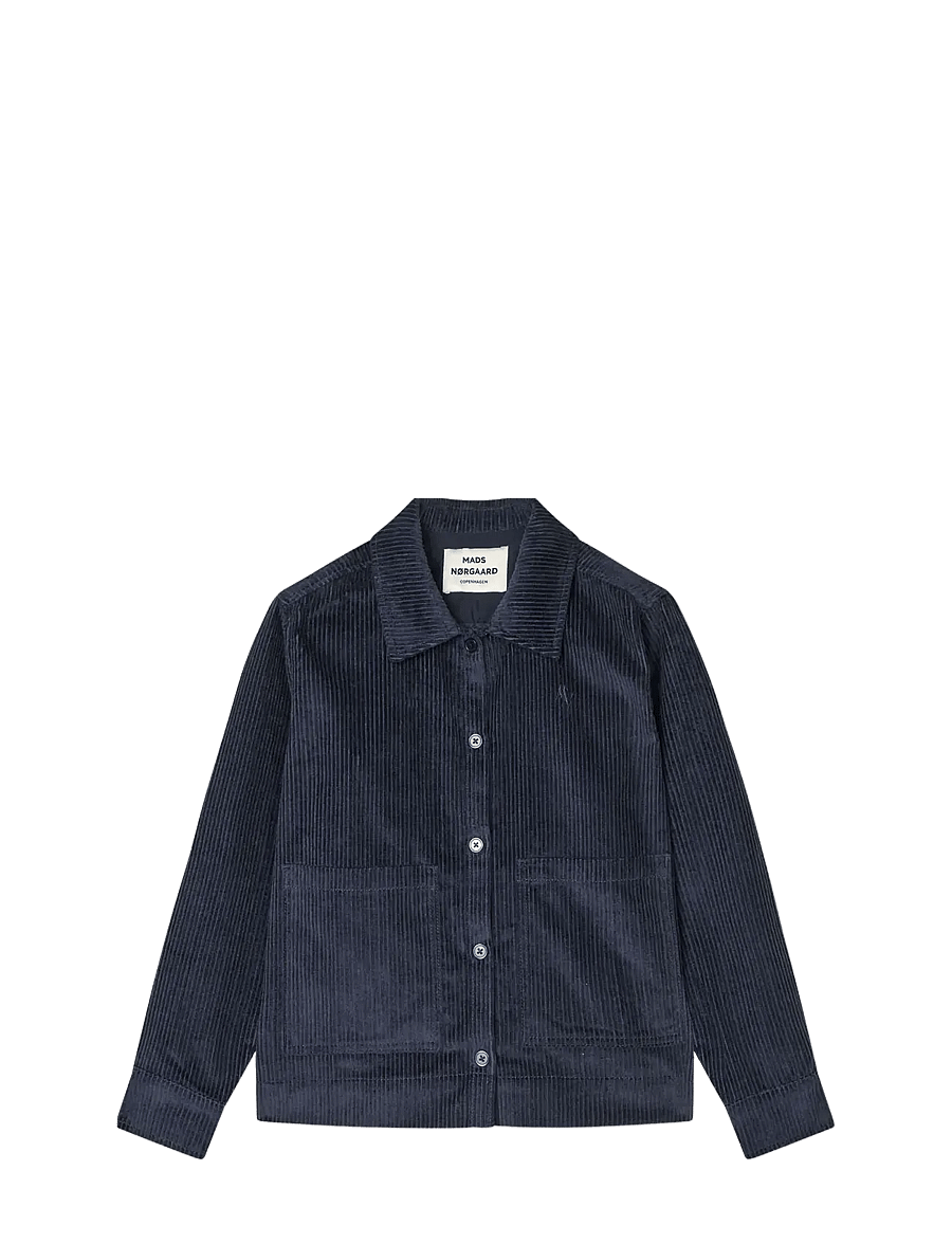 Mads Nørgaard - Pretty Cord Gaila Shirt - langärmlige hemden - parisian night - 1