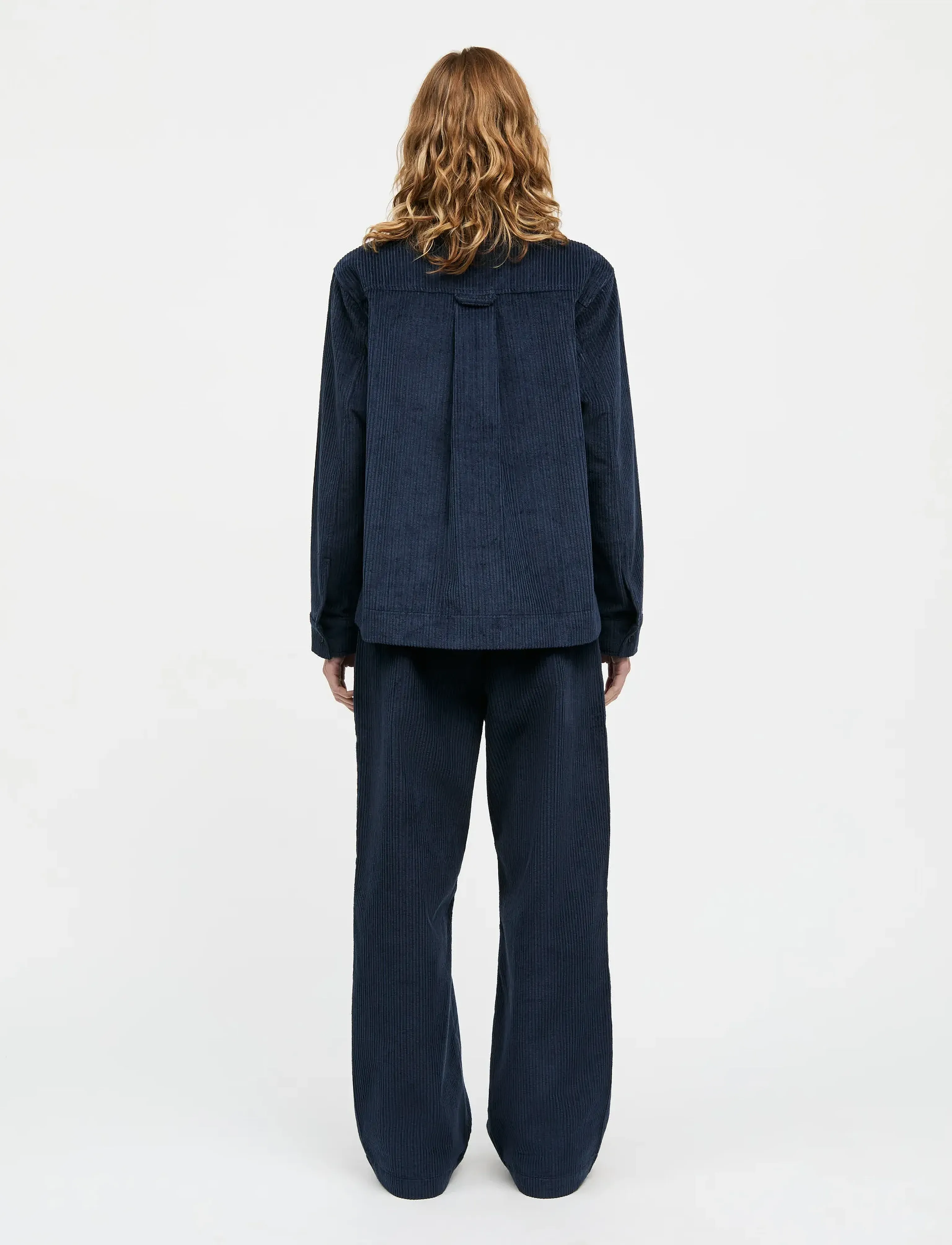 Mads Nørgaard - Pretty Cord Gaila Shirt - långärmade skjortor - parisian night - 2