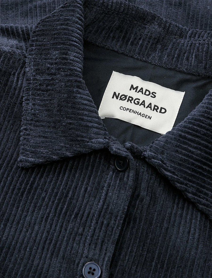 Mads Nørgaard - Pretty Cord Gaila Shirt - langärmlige hemden - parisian night - 3