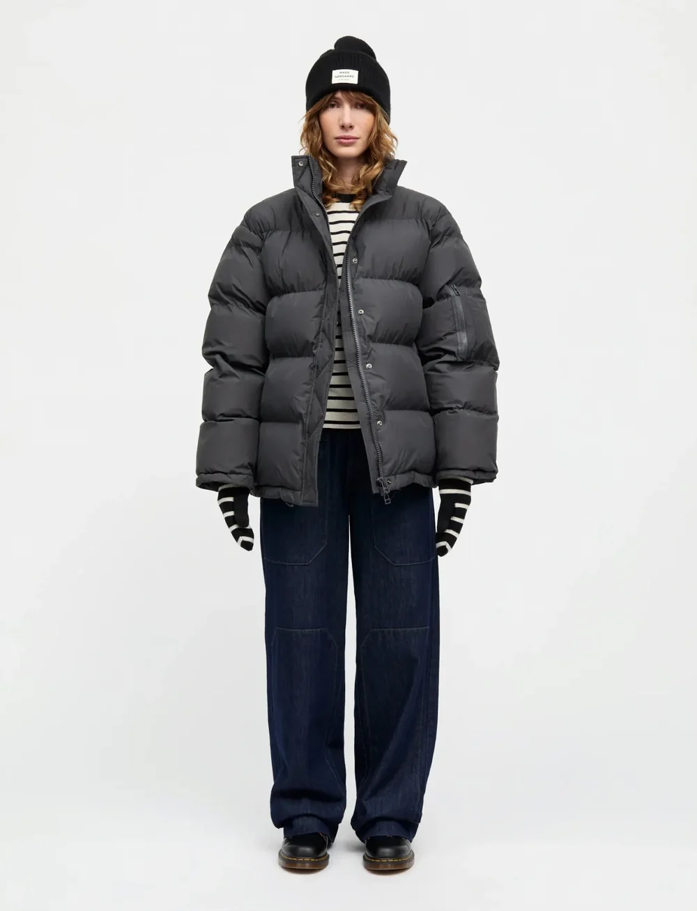 Mads Nørgaard - Light Ripstop Jenkis Jacket - dunjakker - asphalt - 0