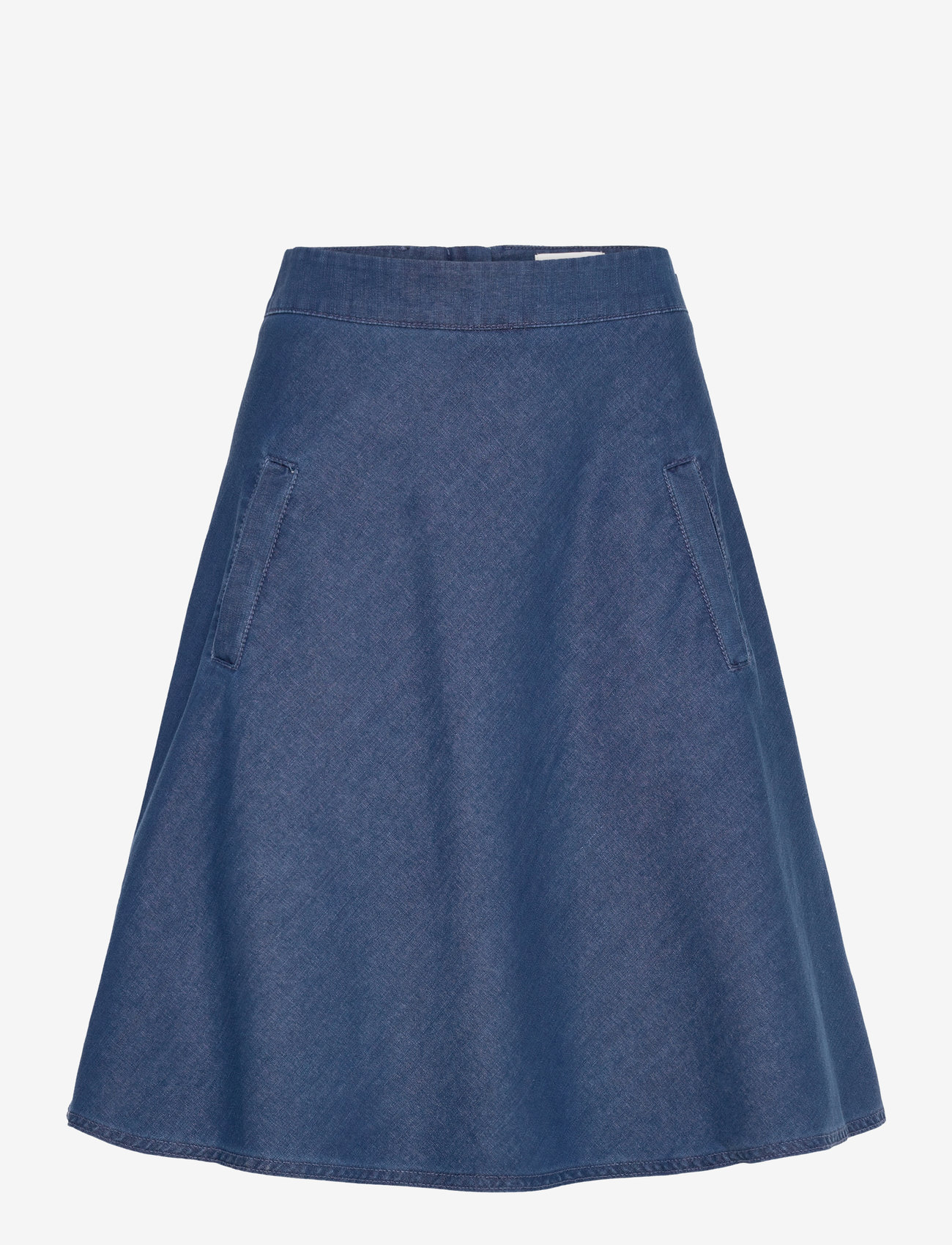 Mads Nørgaard - Soft Denim Stelly Skirt - denimnederdele - sargasso sea - 0