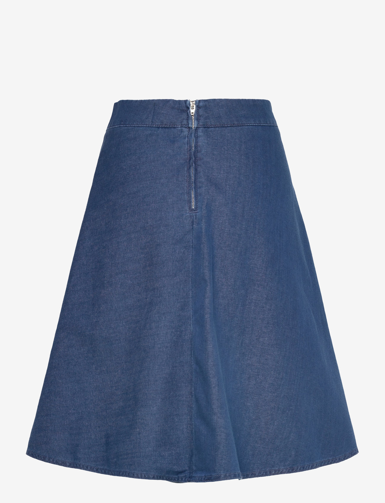 Mads Nørgaard - Soft Denim Stelly Skirt - denimnederdele - sargasso sea - 1