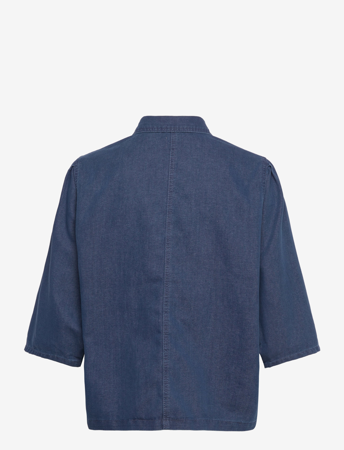 Mads Nørgaard - Soft Denim Hera Shirt - teksasärgid - sargasso sea - 1