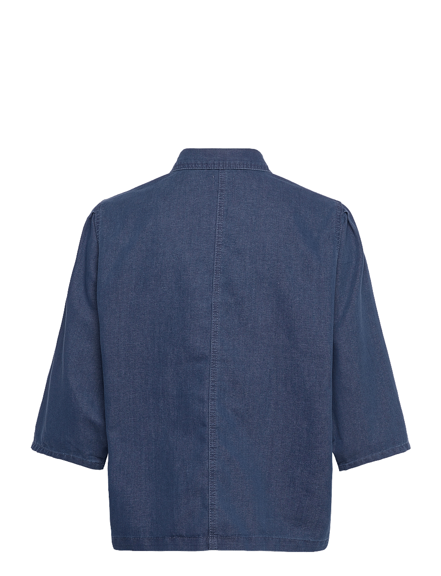 Mads Nørgaard - Soft Denim Hera Shirt - jeanshemden - sargasso sea - 1