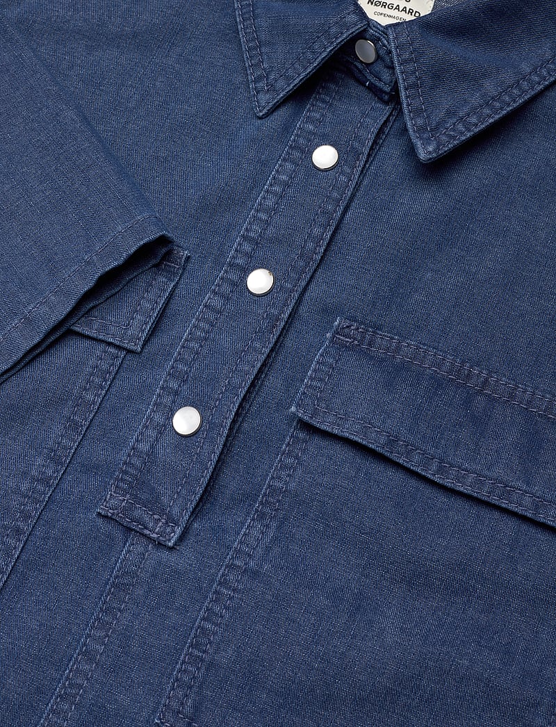 Mads Nørgaard - Soft Denim Hera Shirt - jeanshemden - sargasso sea - 2