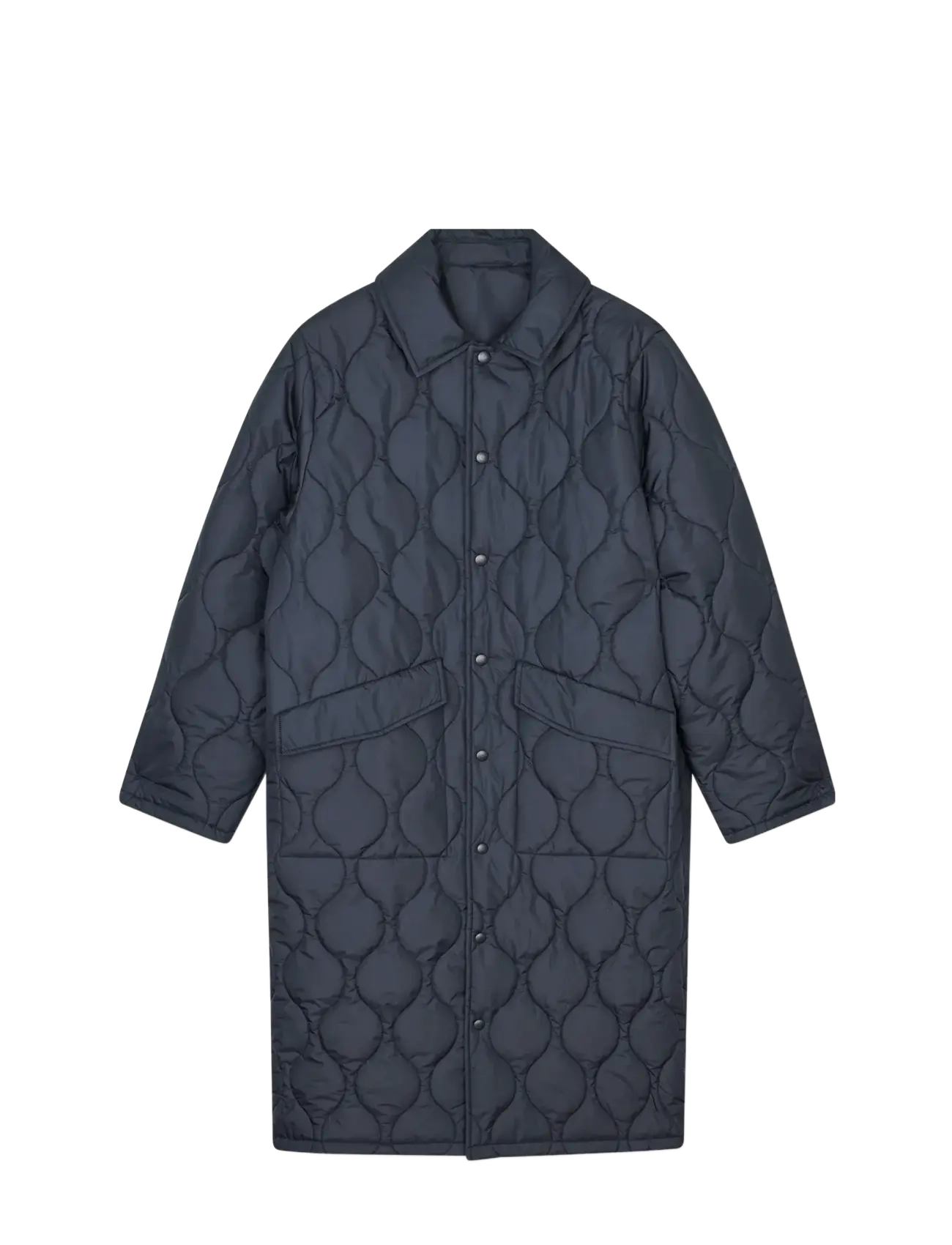 Mads Nørgaard Light Ripstop Clava Coat - Mads Nørgaard - PARISIAN NIGHT / navy
