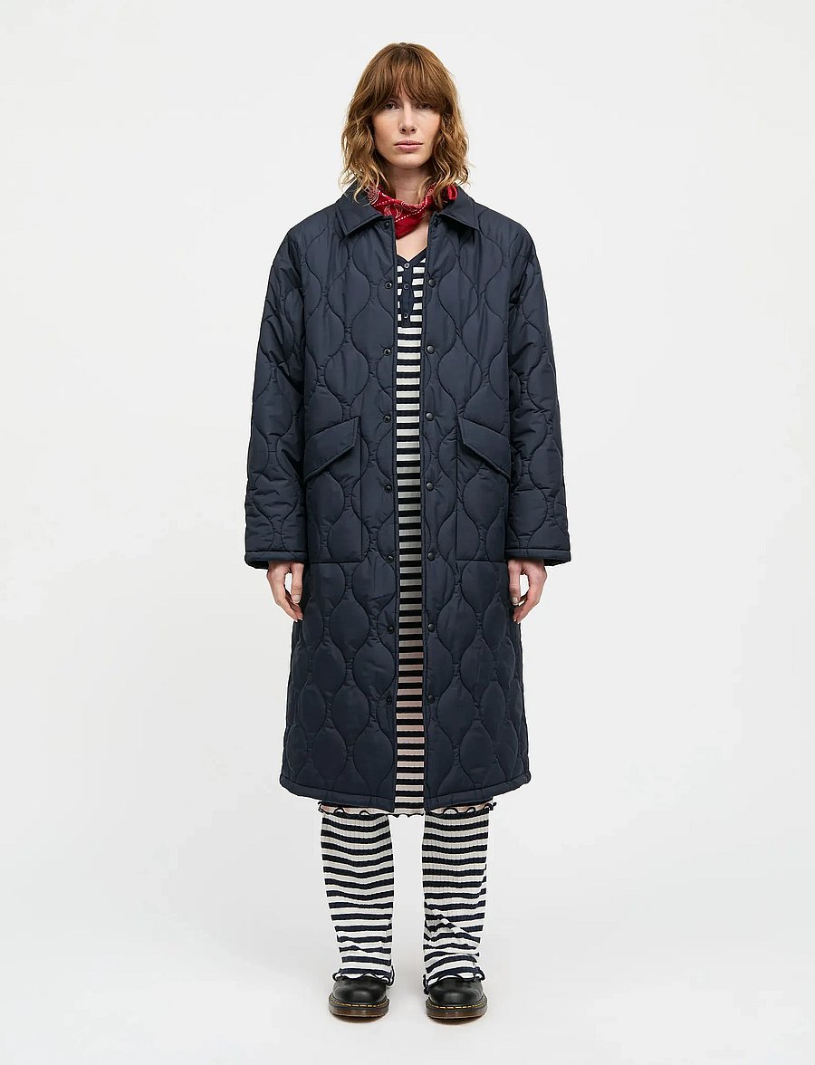 Mads Nørgaard - Light Ripstop Clava Coat - winterjacken - parisian night - 0