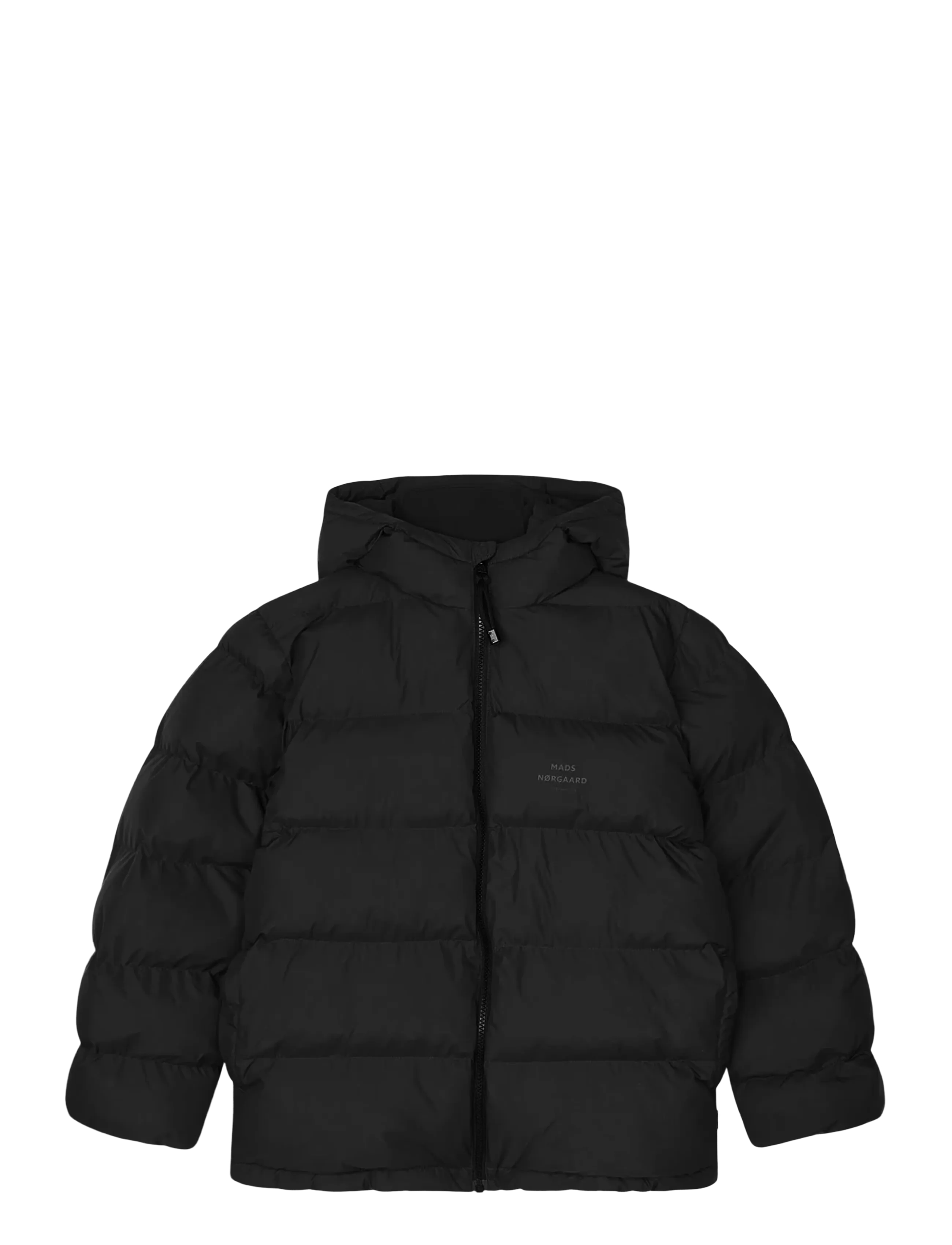 Mads Nørgaard Light Ripstop Junino Jacket, 128, Jackets & Coats, Schwarz - Puffer Padded, Kinder