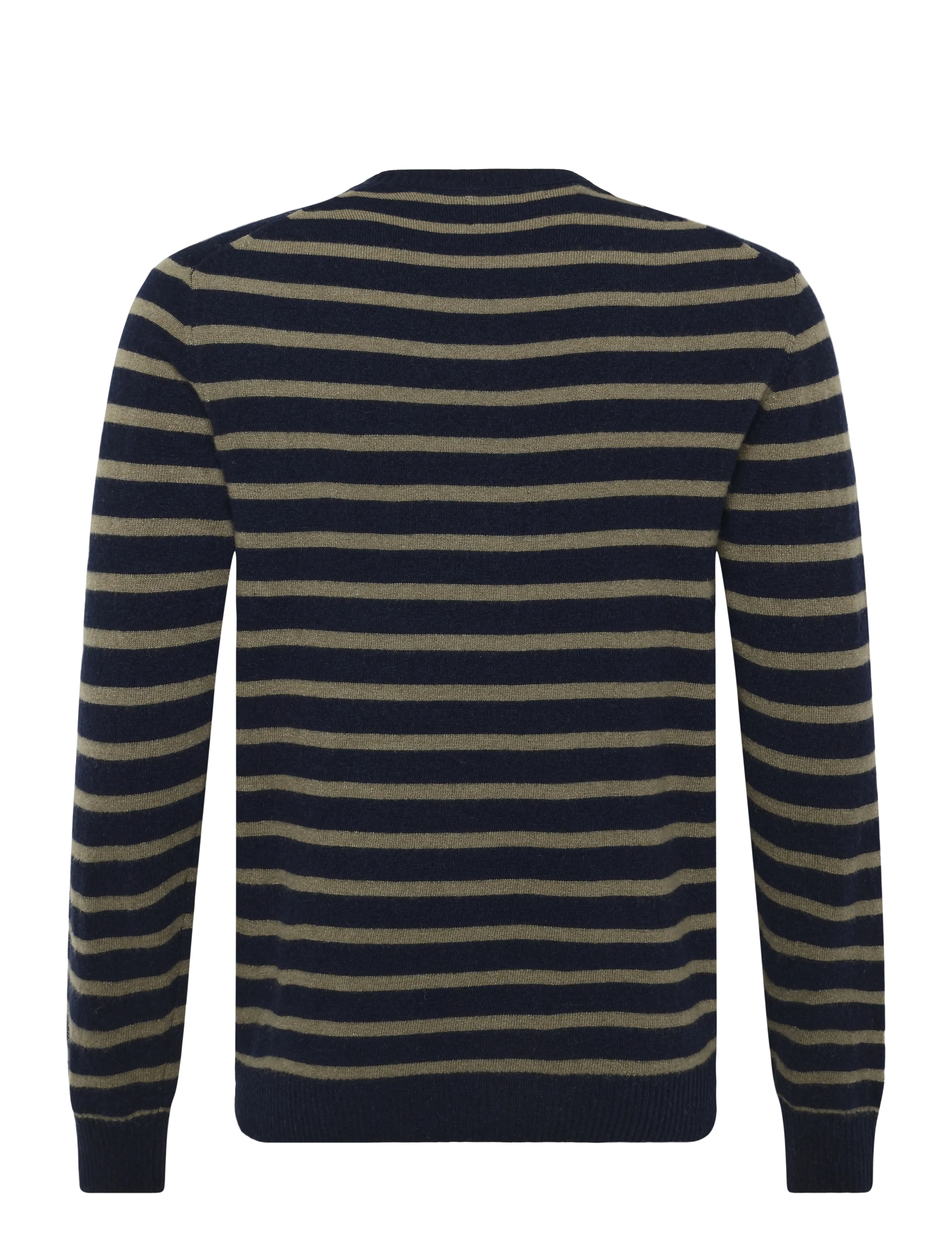 Mads Nørgaard - Super Wool Karsten Stripe Knit - Ümara kaelusega - sky captain/overland trek - 1