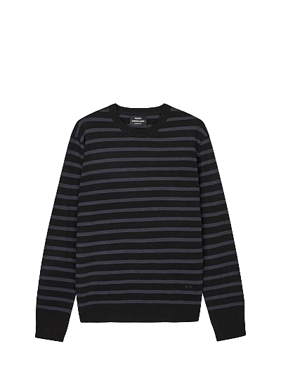 Super Wool Karsten Stripe Knit - Rund Hals