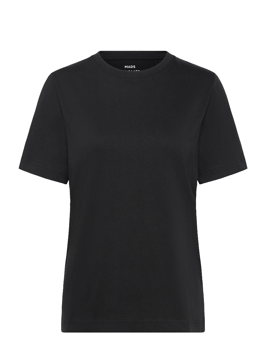 Mads Nørgaard - Cotton Jersey Jess Tee FAV - t-shirts - black - 1