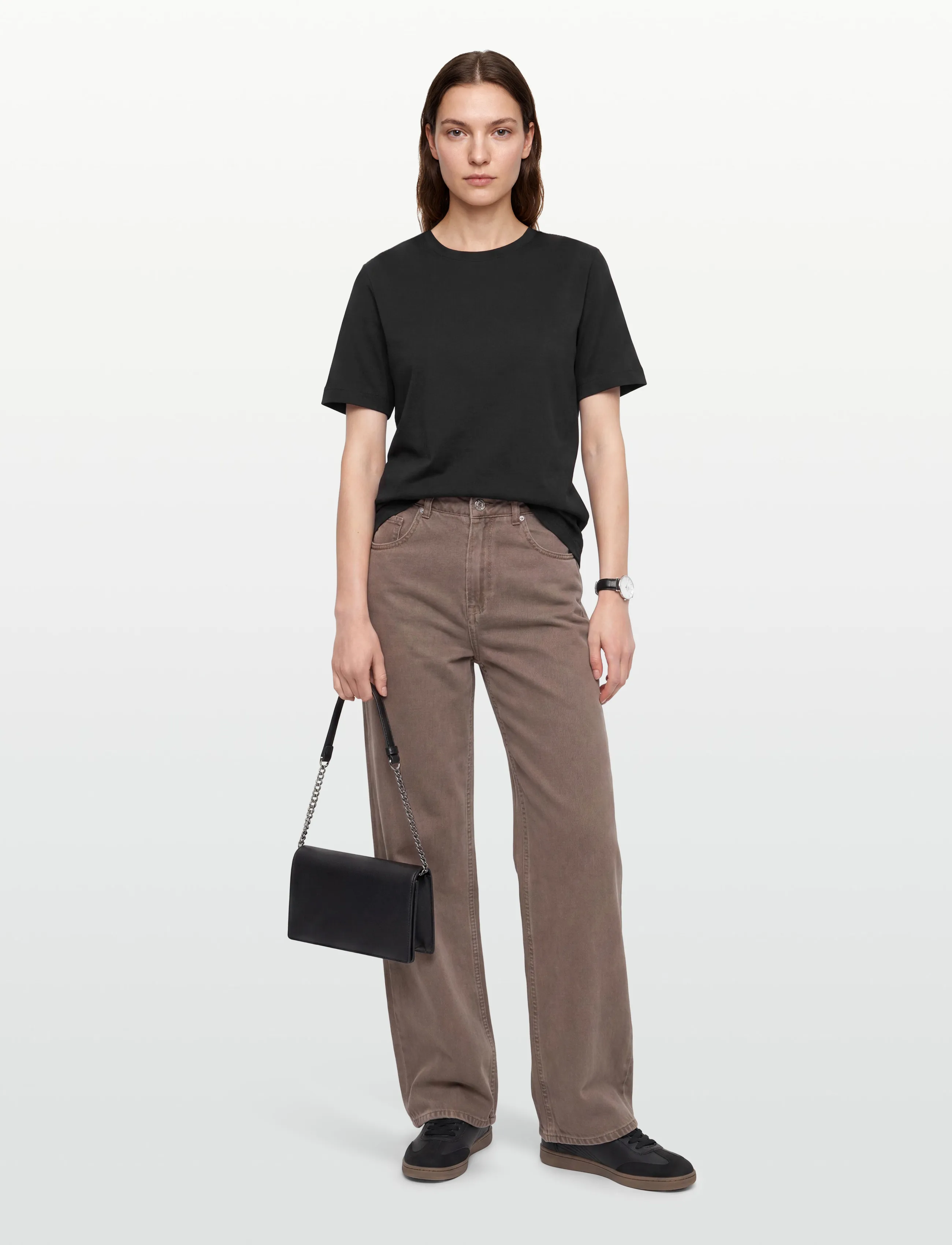 Mads Nørgaard Cotton Jersey Jess Tee FAV - T-shirts - BLACK / black