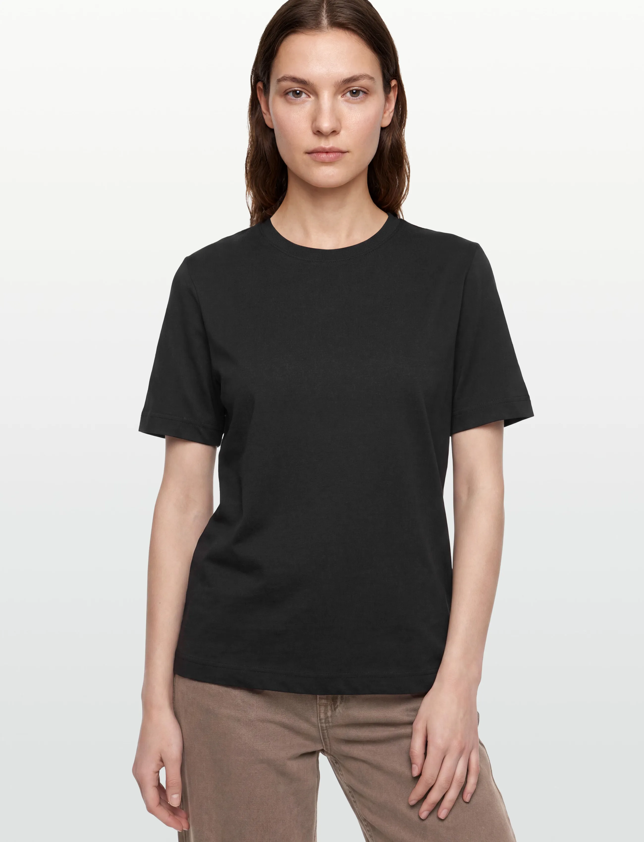 Mads Nørgaard - Cotton Jersey Jess Tee FAV - t-shirts - black - 3