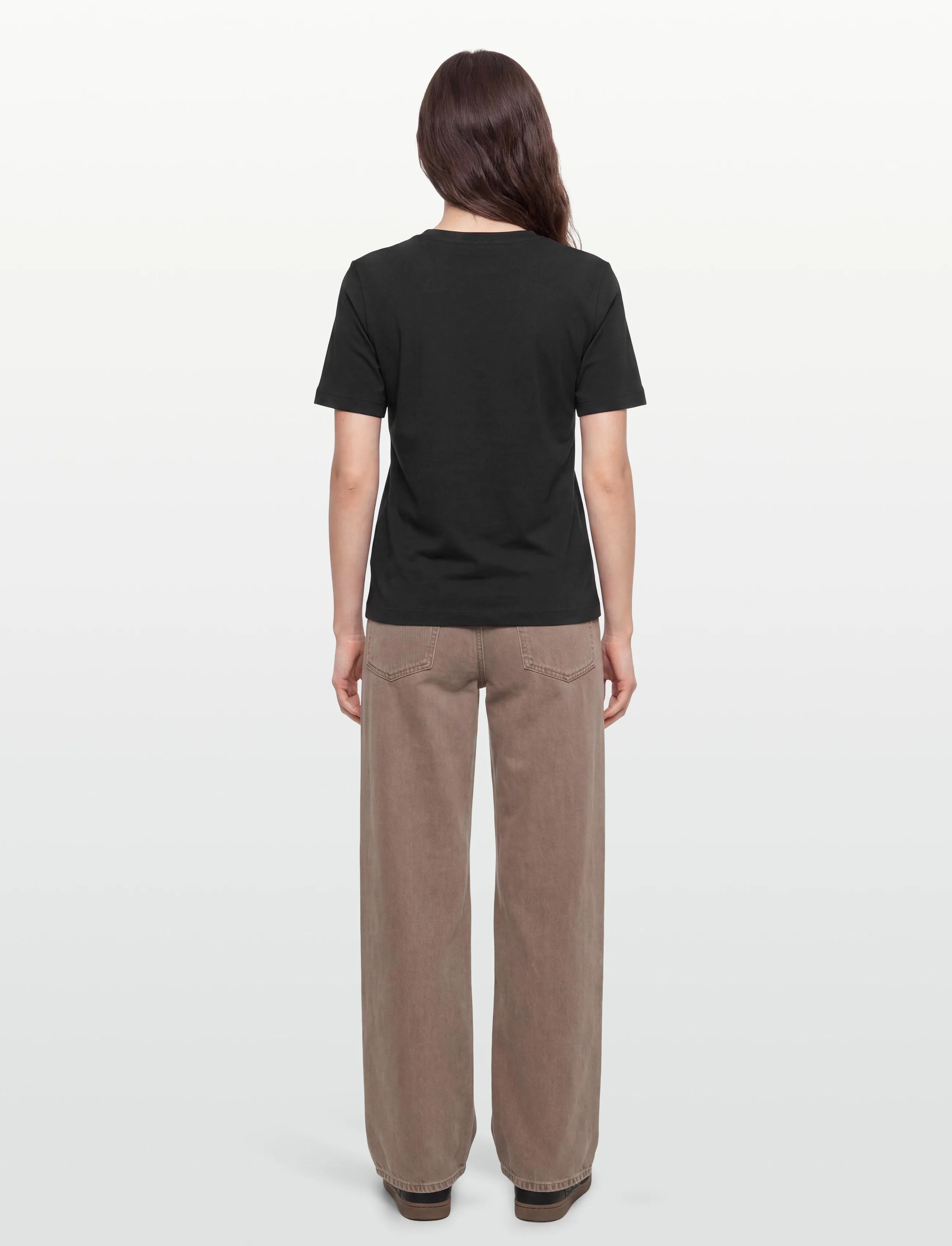 Mads Nørgaard - Cotton Jersey Jess Tee FAV - t-shirts - black - 4