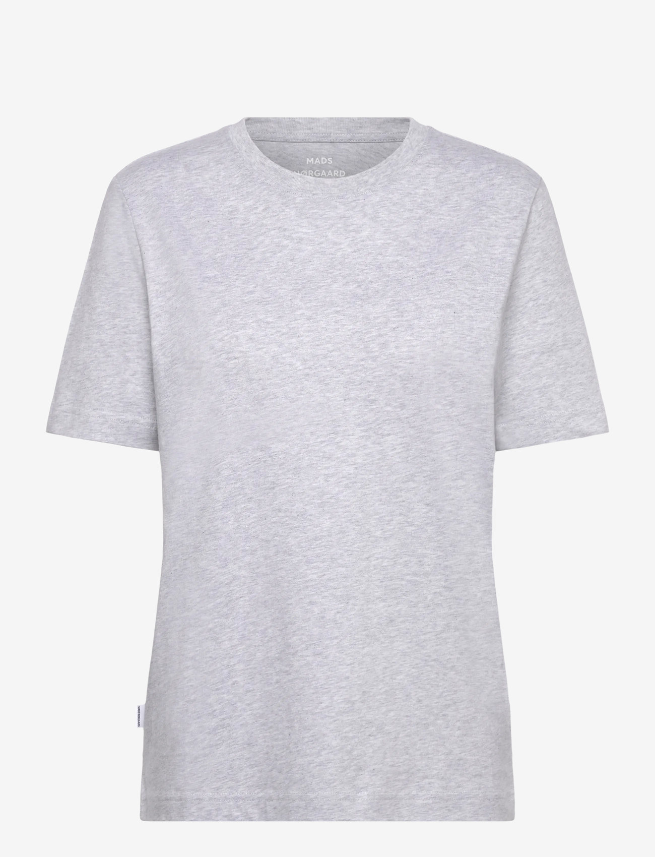 Mads Nørgaard - Cotton Jersey Jess Tee FAV - t-shirts - light grey melange - 0
