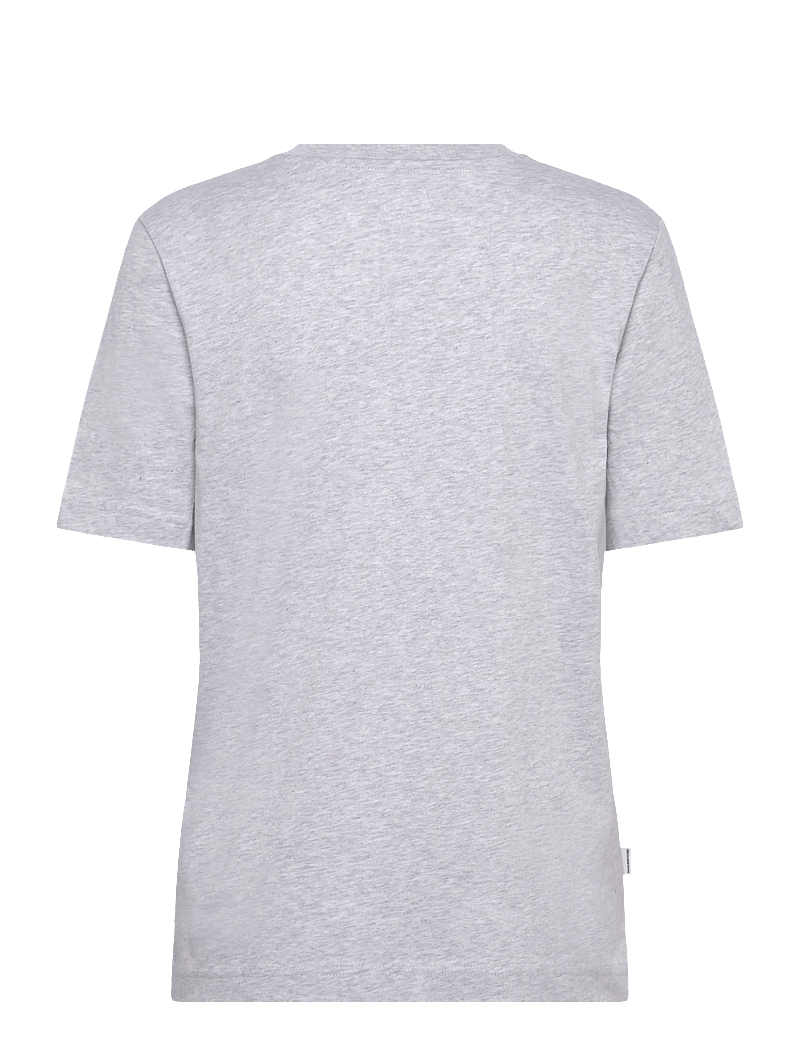 Mads Nørgaard - Cotton Jersey Jess Tee FAV - t-shirts - light grey melange - 1