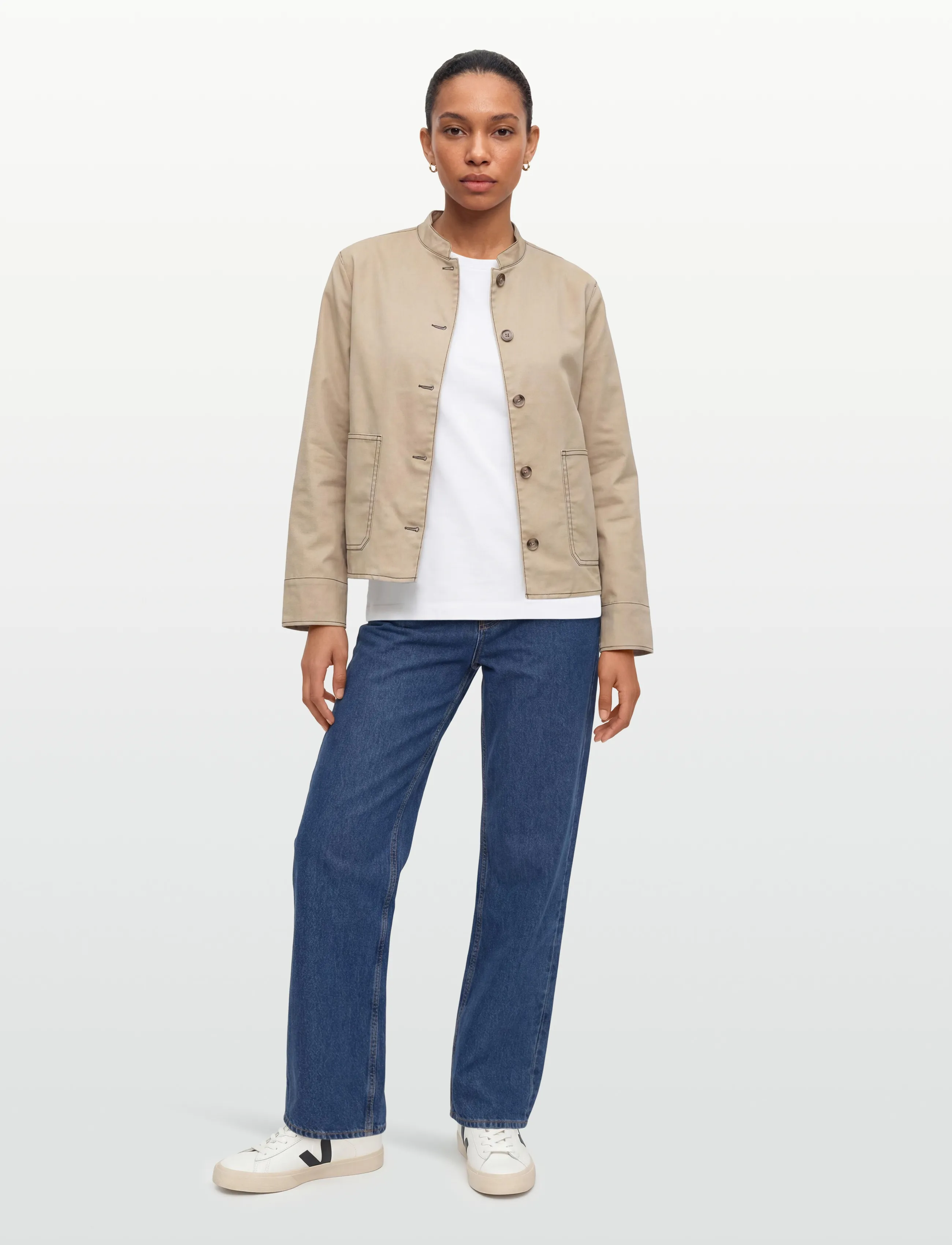 Mads Nørgaard Cotton Jersey Jess Tee Fav, Kvinder, T-Shirt, Hvid, Str: L