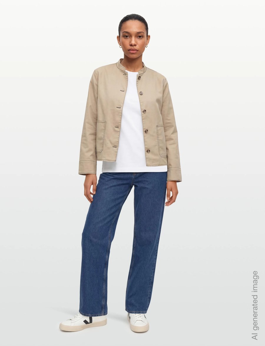 Mads Nørgaard - Cotton Jersey Jess Tee FAV - t-särgid - white - 0