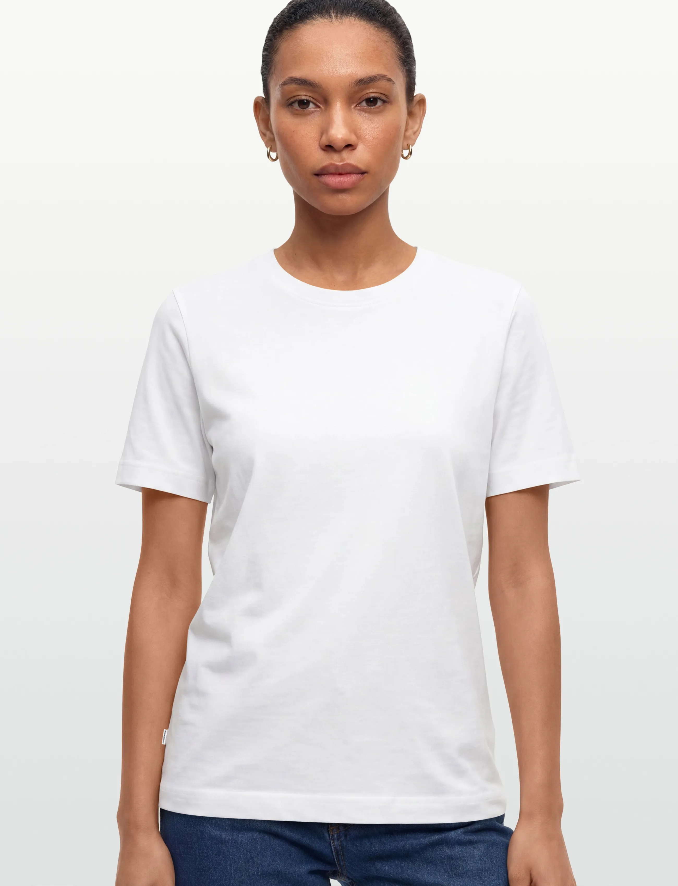 Mads Nørgaard - Cotton Jersey Jess Tee FAV - t-särgid - white - 3