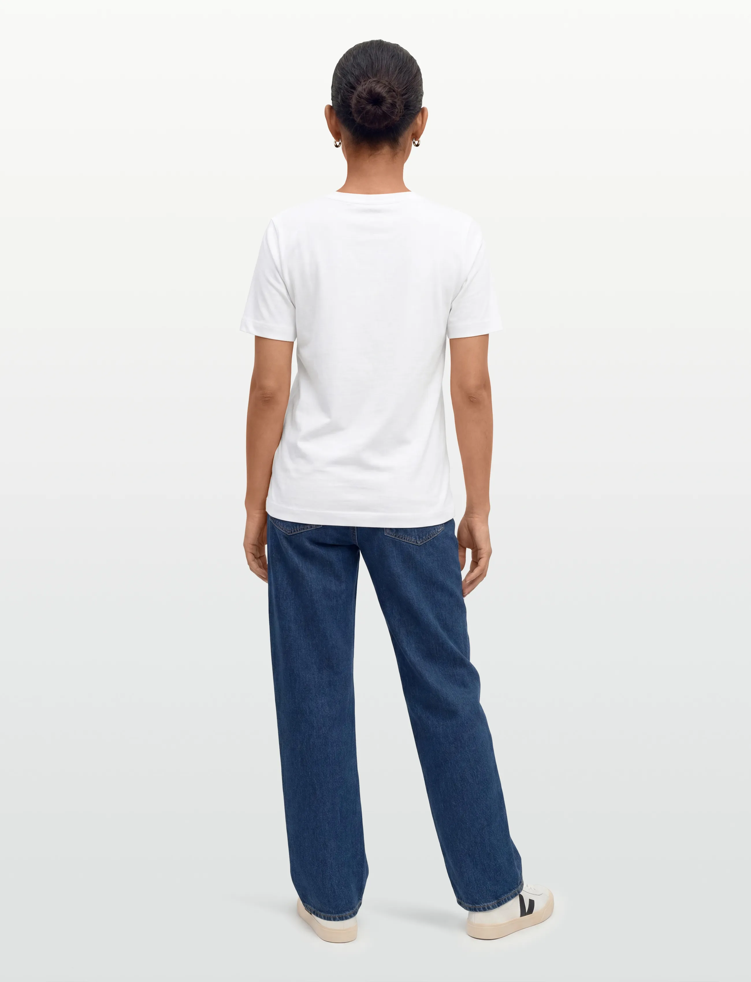 Mads Nørgaard - Cotton Jersey Jess Tee FAV - t-särgid - white - 4