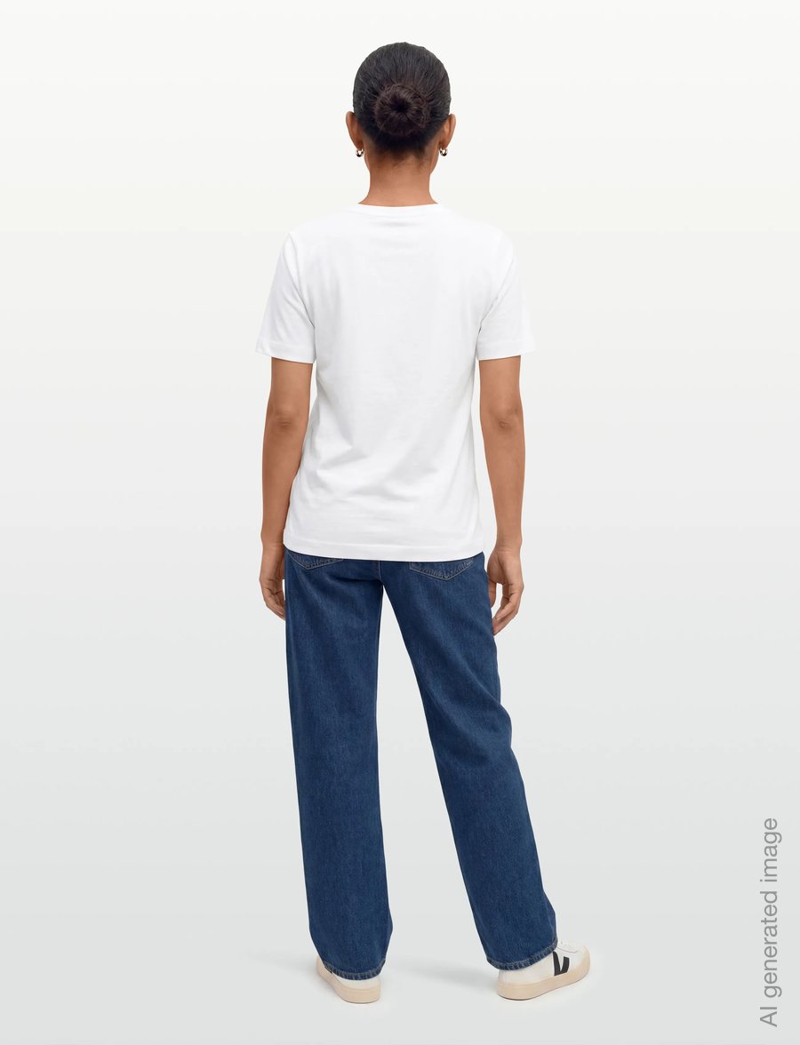Mads Nørgaard - Cotton Jersey Jess Tee FAV - t-särgid - white - 4