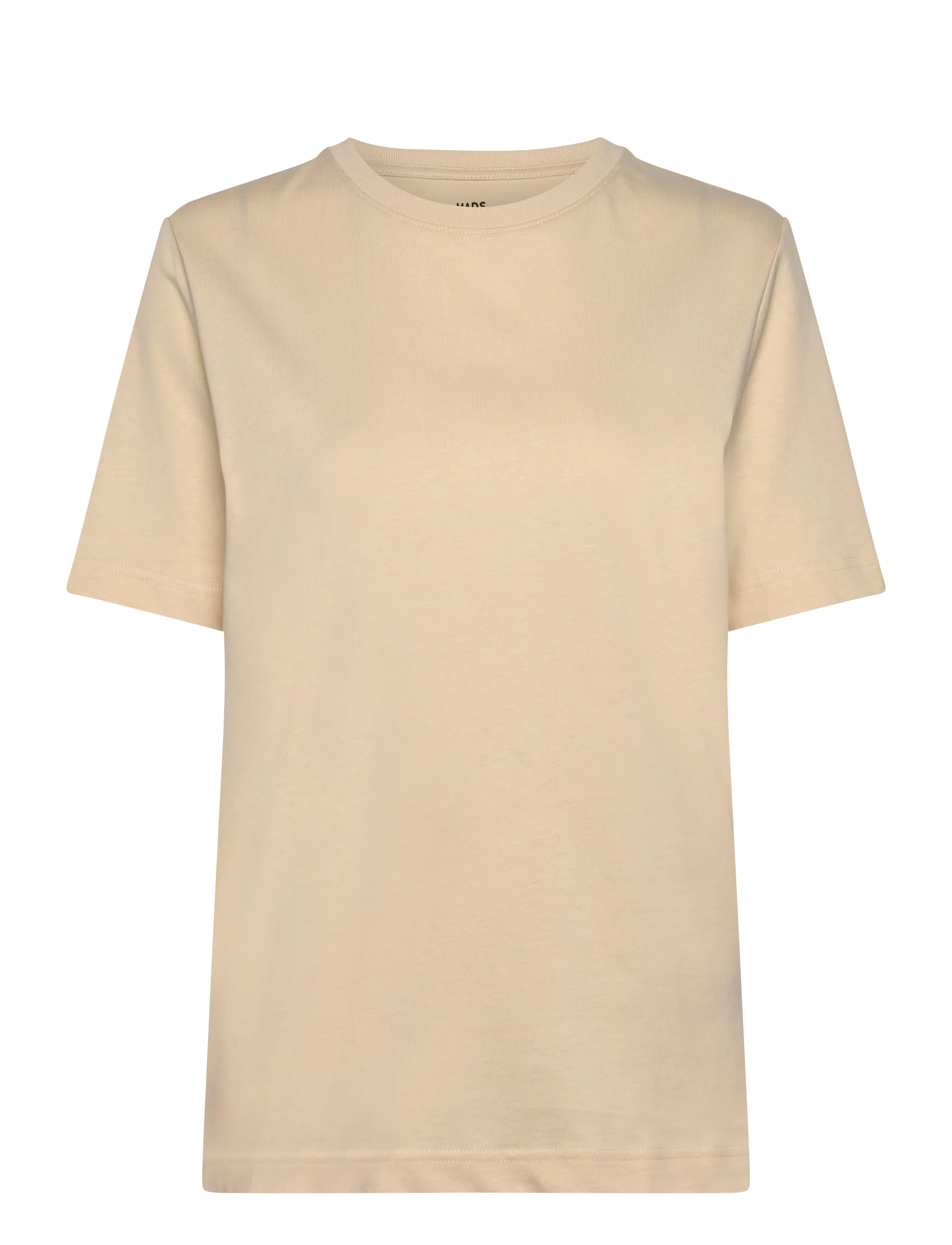 Mads Nørgaard Cotton Jersey Jess Tee FAV - T-Shirts & Tops - WOOD ASH / beige
