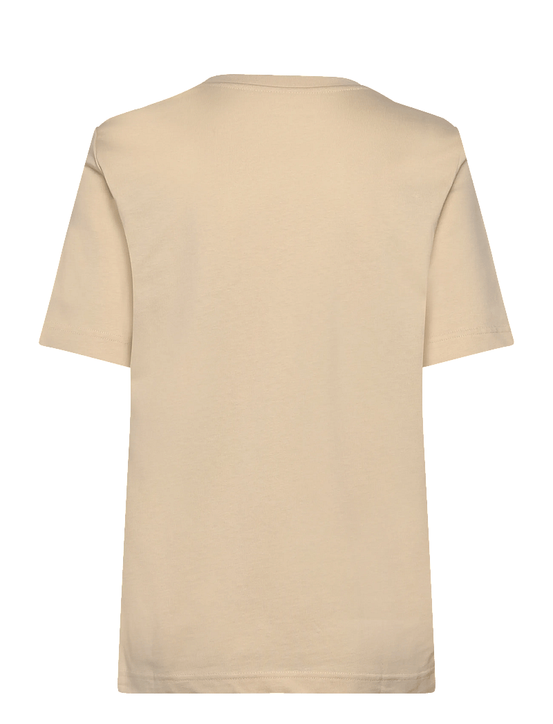 Mads Nørgaard - Cotton Jersey Jess Tee FAV - t-shirts - wood ash - 1