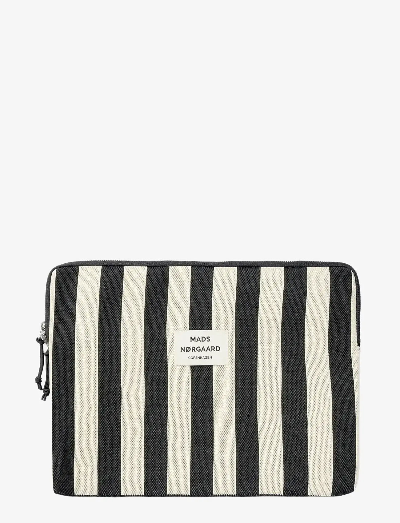 Mads Nørgaard - Knit Stripe Computer Sleeve Large - black - 0