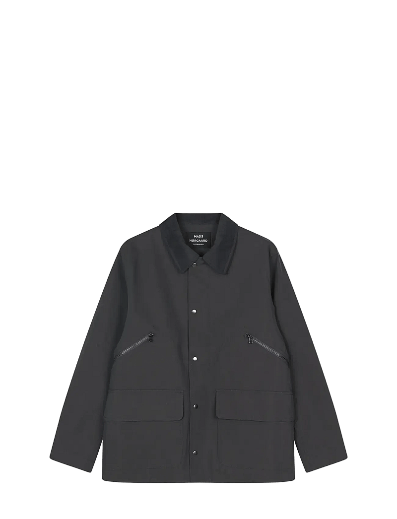 Mads Nørgaard - Repellent Weave Wilson Zip Jacket - frühlingsjacken - asphalt - 1