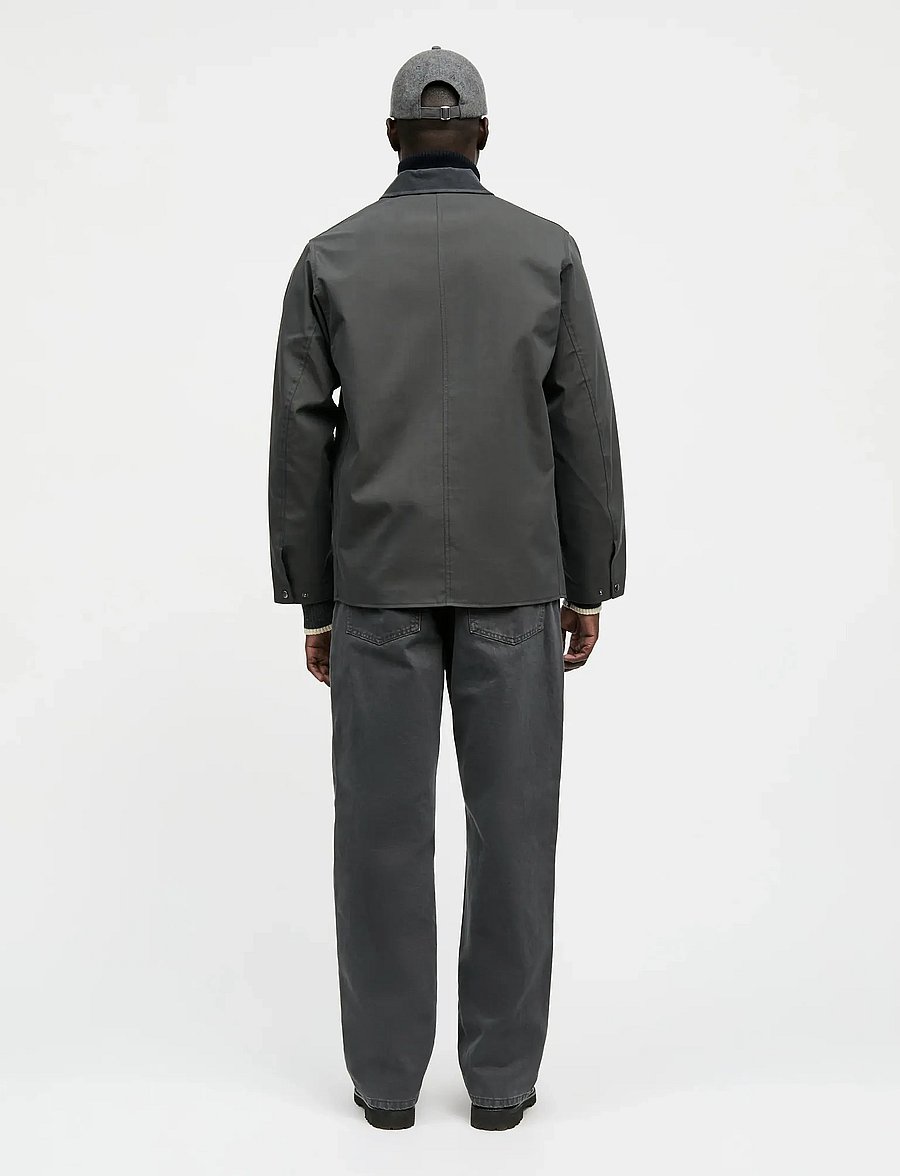 Mads Nørgaard - Repellent Weave Wilson Zip Jacket - pavasara jakas - asphalt - 2