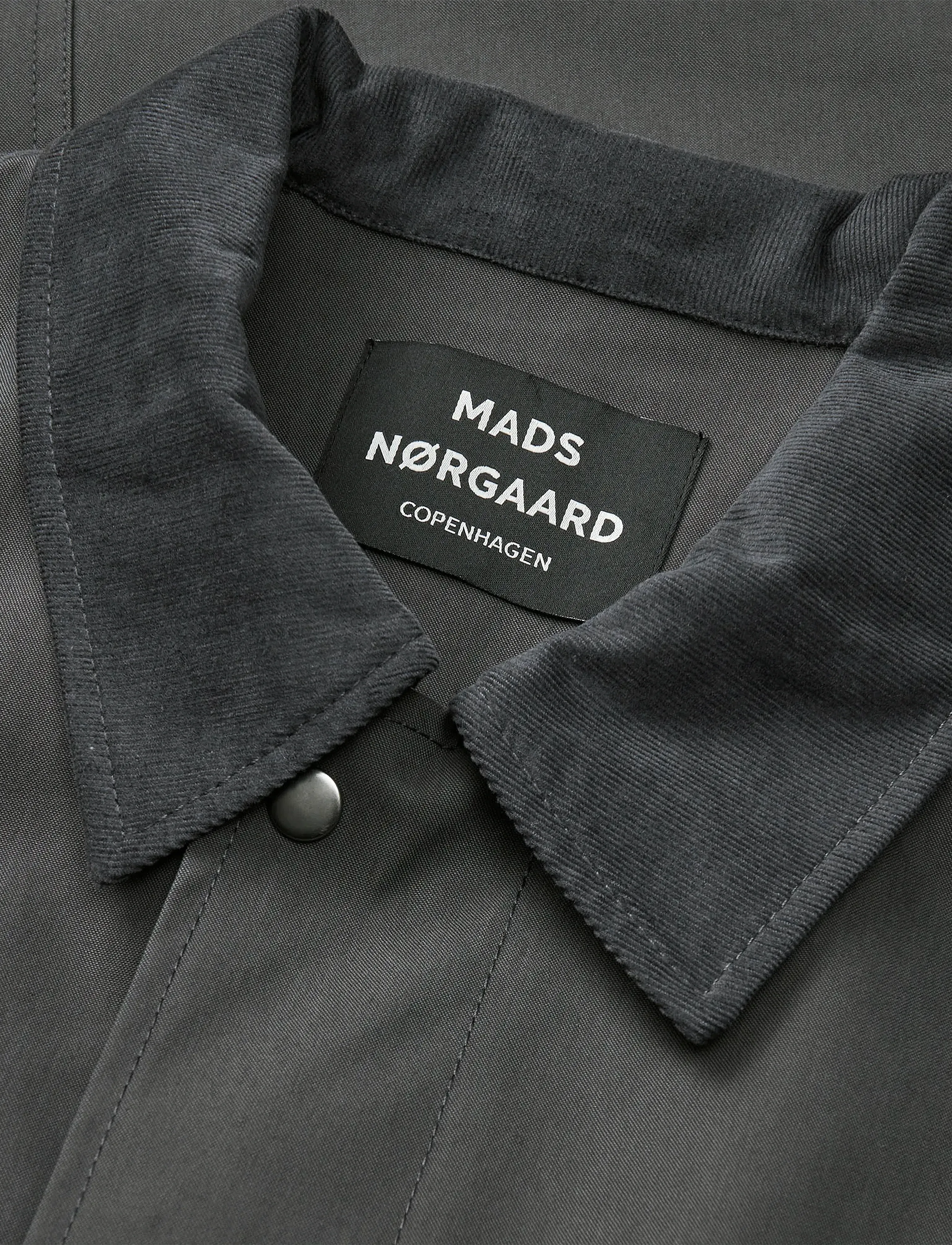 Mads Nørgaard - Repellent Weave Wilson Zip Jacket - pavasara jakas - asphalt - 3