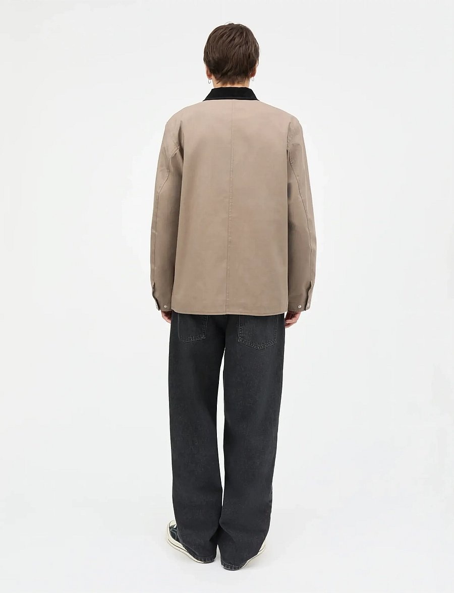 Mads Nørgaard - Repellent Weave Wilson Zip Jacket - frühlingsjacken - walnut - 2