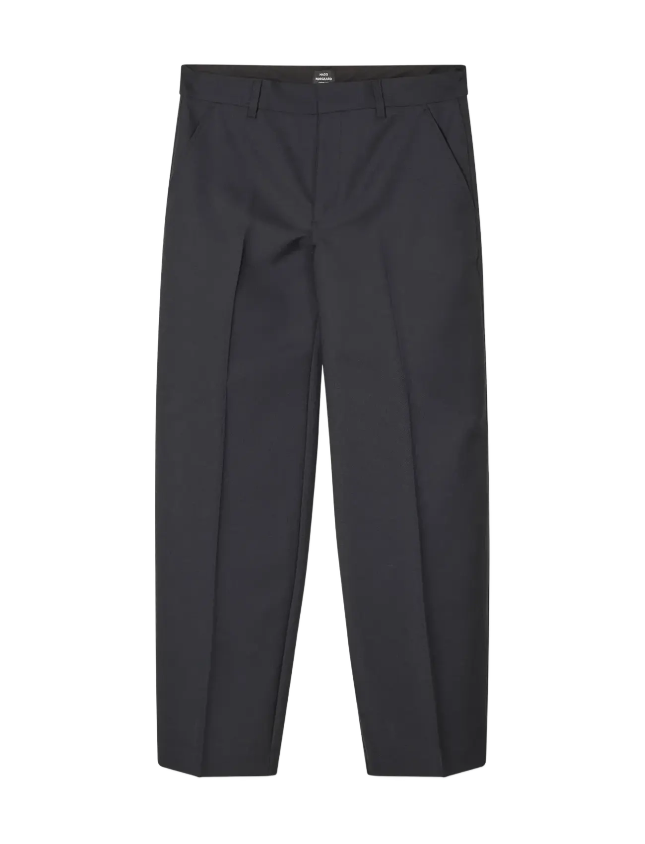 Mads Nørgaard Super Twill Henry Pants - Tøj - BLACK / black