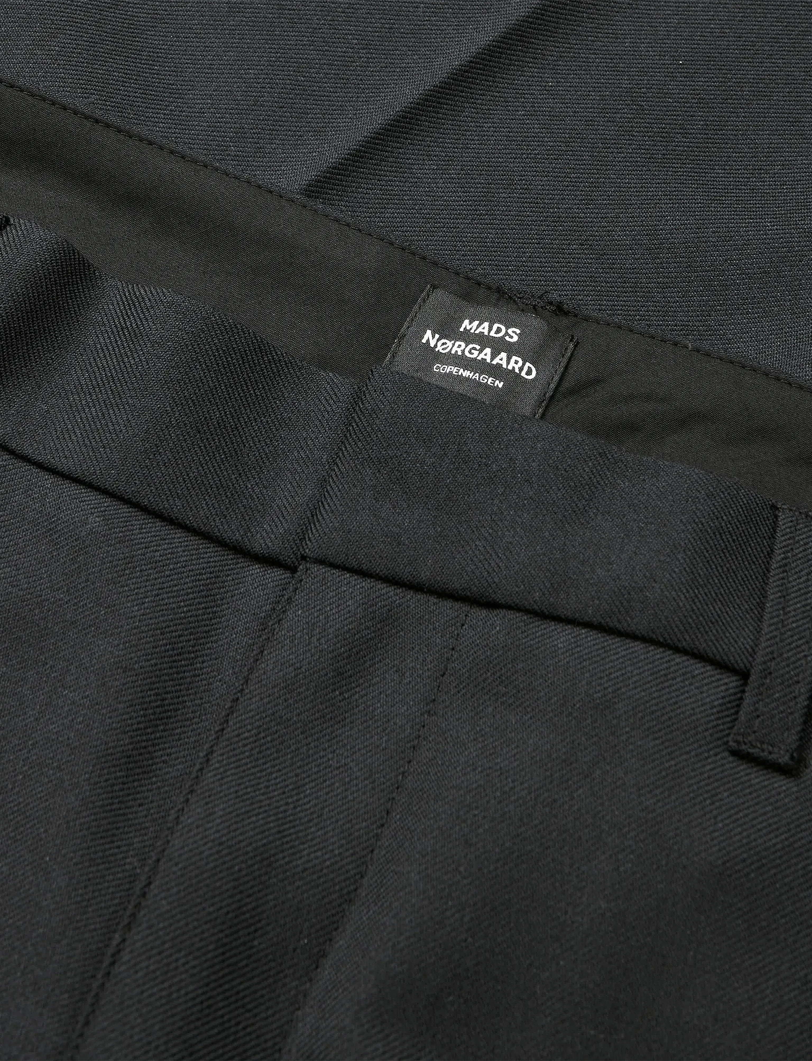 Mads Nørgaard - Super Twill Henry Pants - casual bukser - black - 3