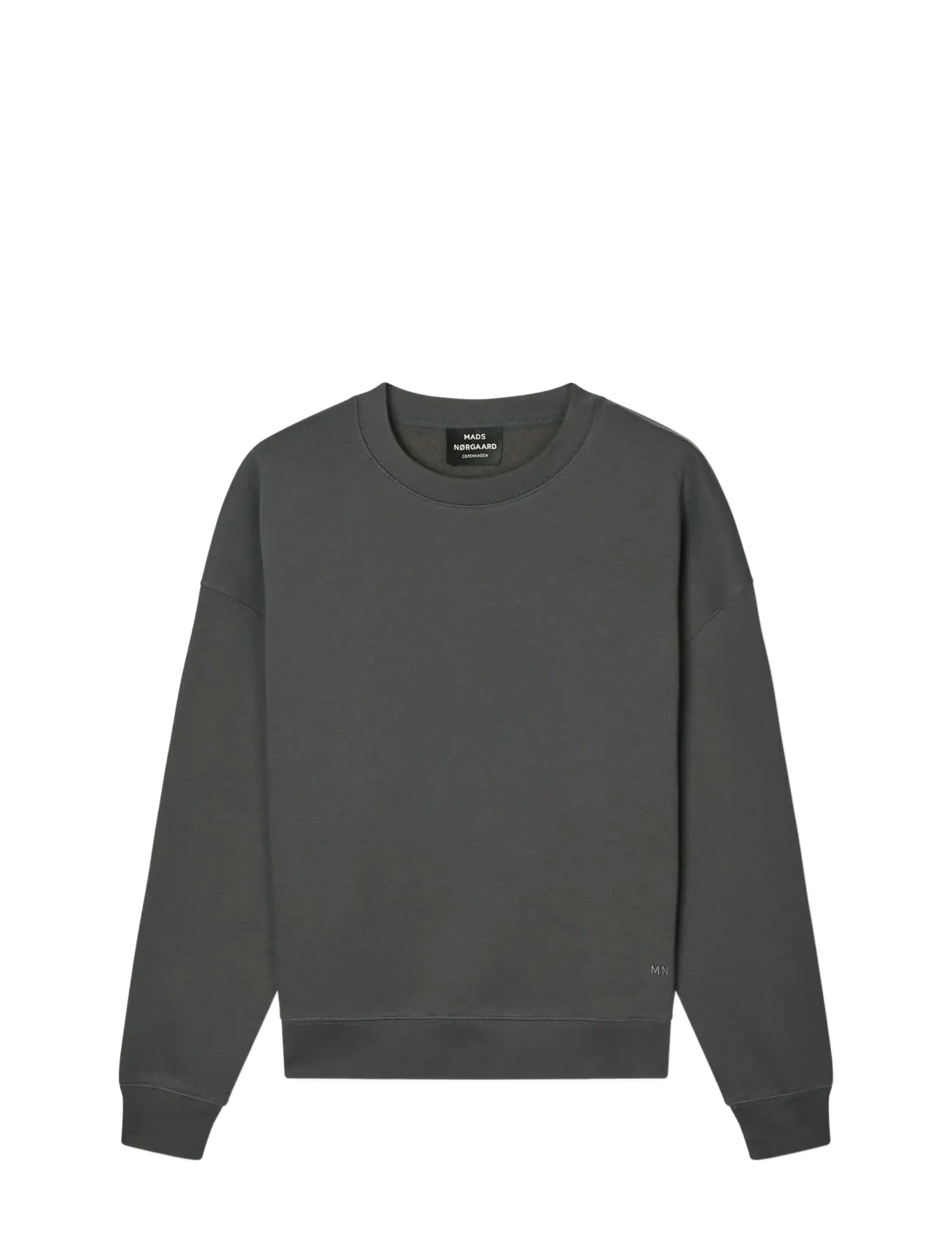Mads Nørgaard Standard Luka Crew Sweat - Tøj - ASPHALT / grey