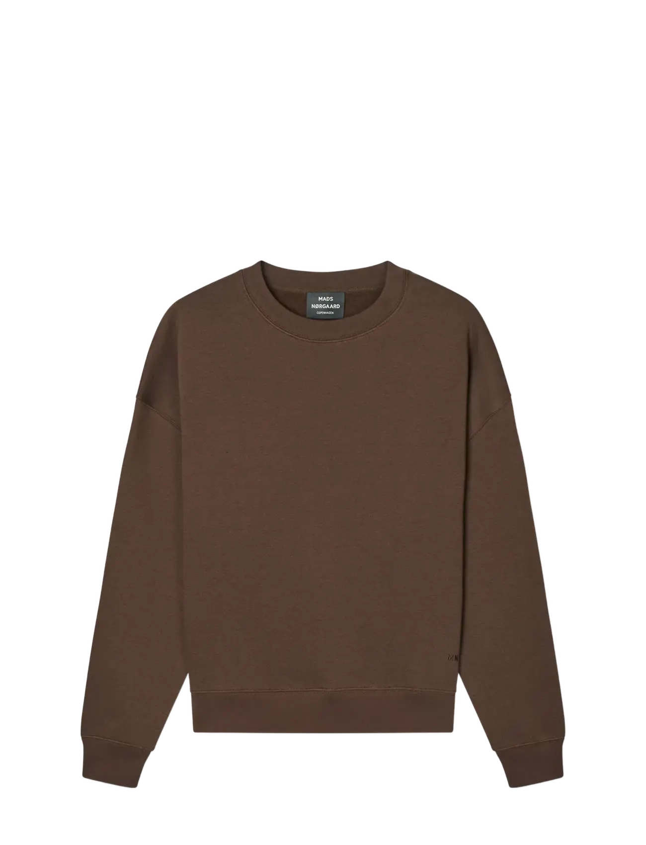 Mads Nørgaard Standard Luka Crew Sweat - Tøj - DEMITASSE / brown