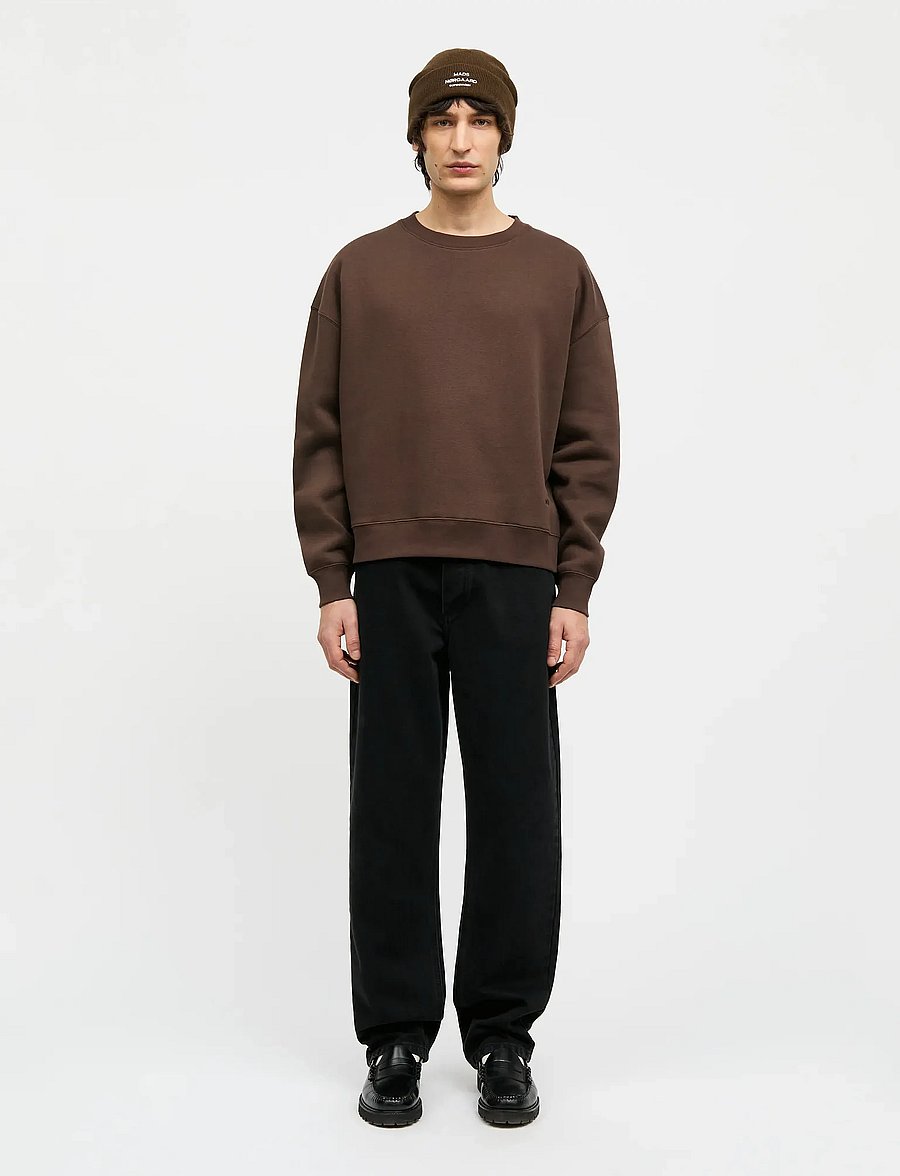 Mads Nørgaard - Standard Luka Crew Sweat - sweatshirts - demitasse - 0