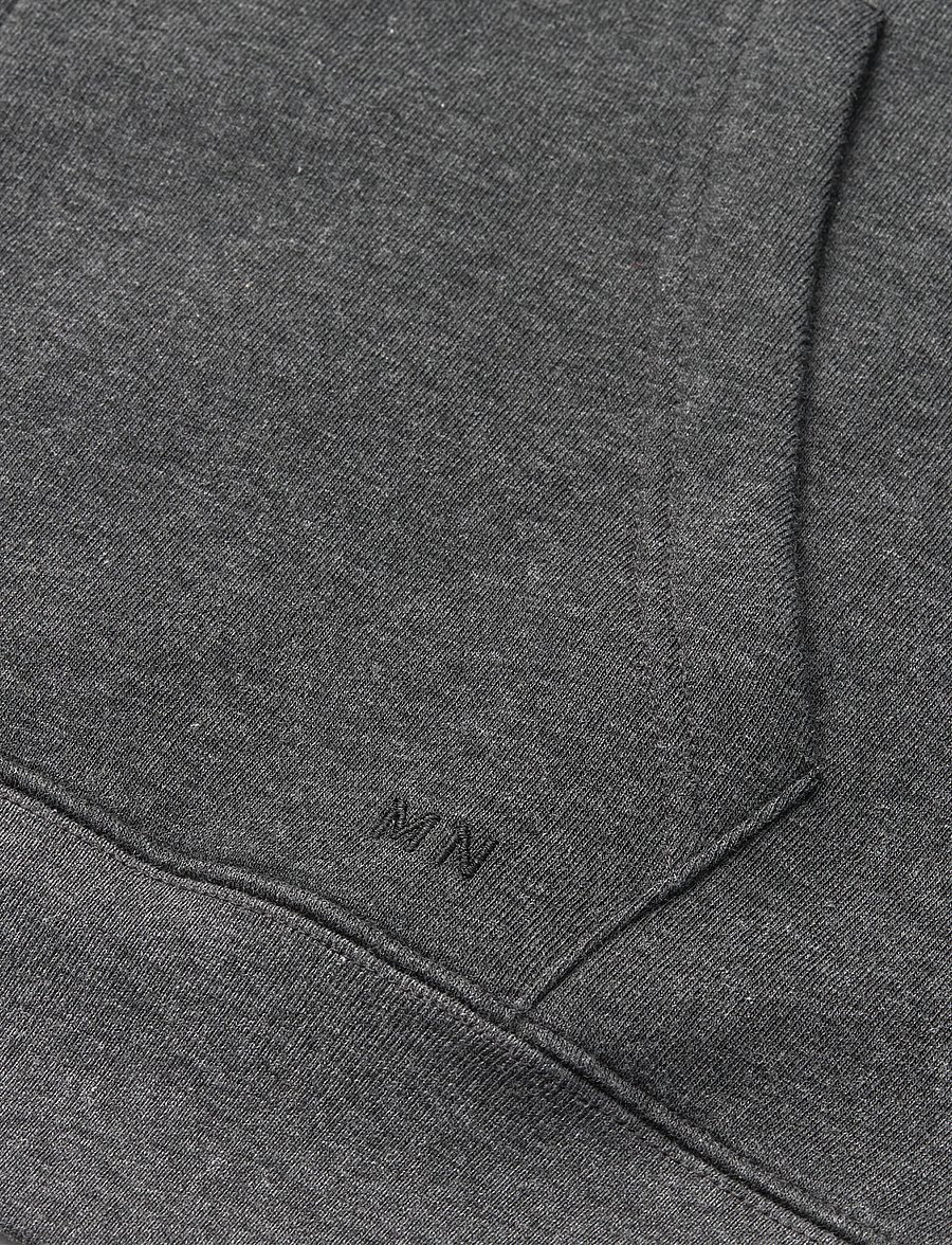 Mads Nørgaard - Standard Luka Hoodie Zip Sweat - kapuzenpullover - dark grey melange - 1