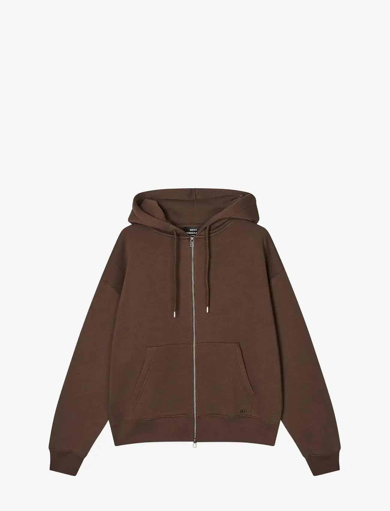 Mads Nørgaard - Standard Luka Hoodie Zip Sweat - hættetrøjer - demitasse - 1