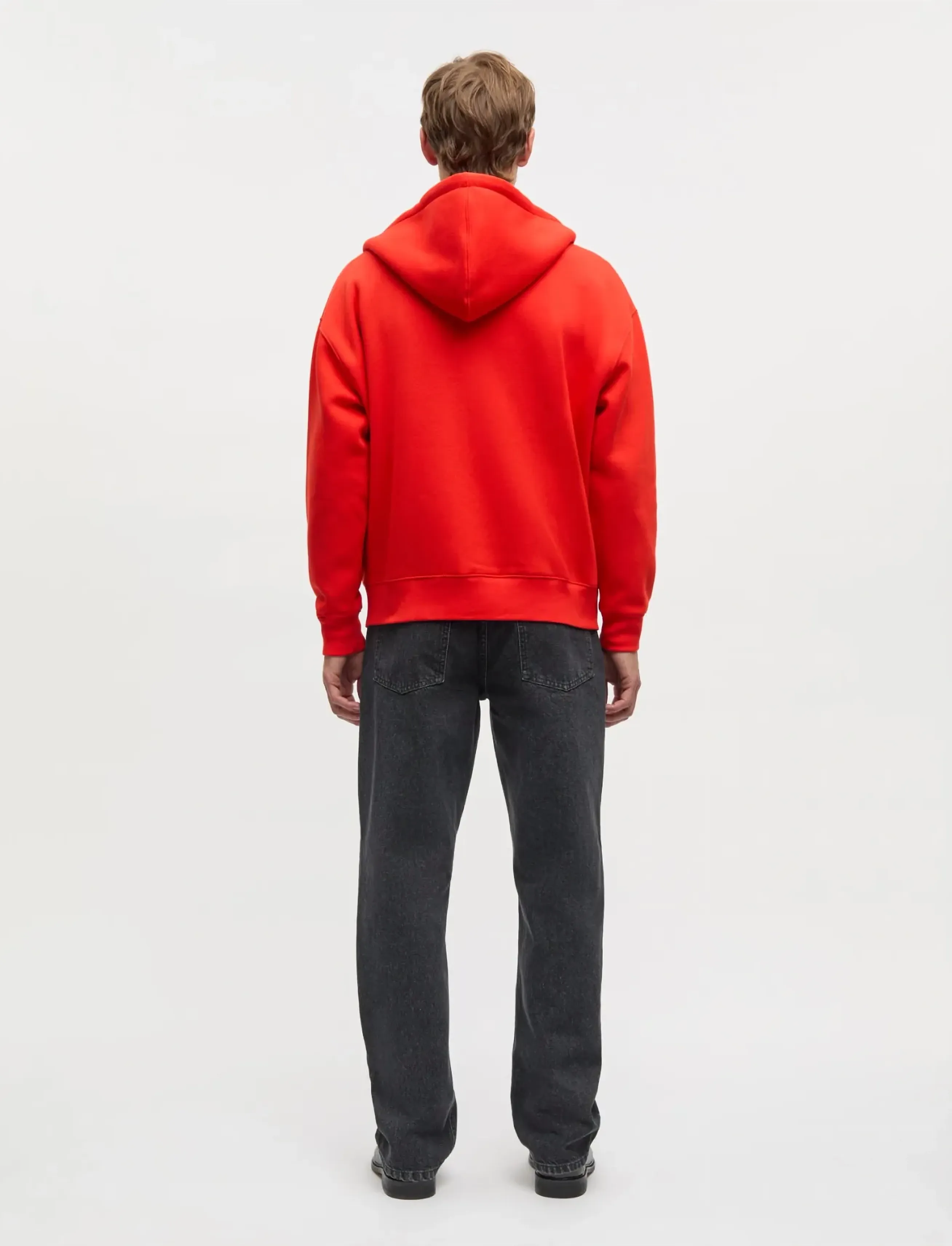 Mads Nørgaard - Standard Luka Hoodie Zip Sweat - hættetrøjer - fiery red - 2