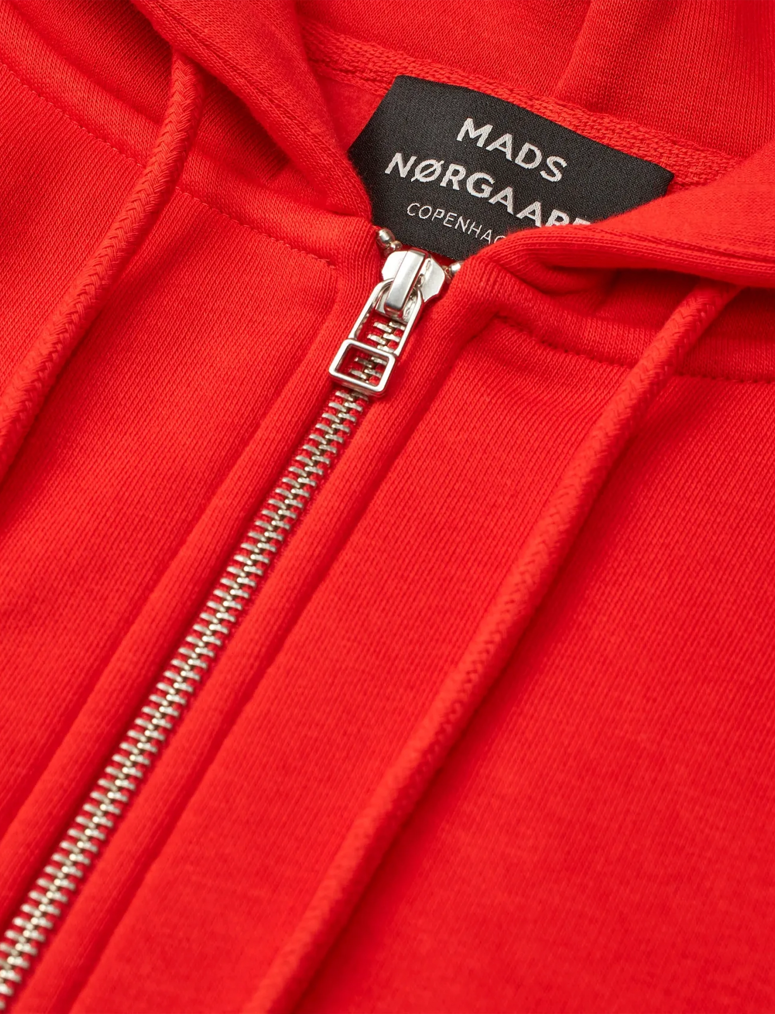Mads Nørgaard - Standard Luka Hoodie Zip Sweat - hættetrøjer - fiery red - 3