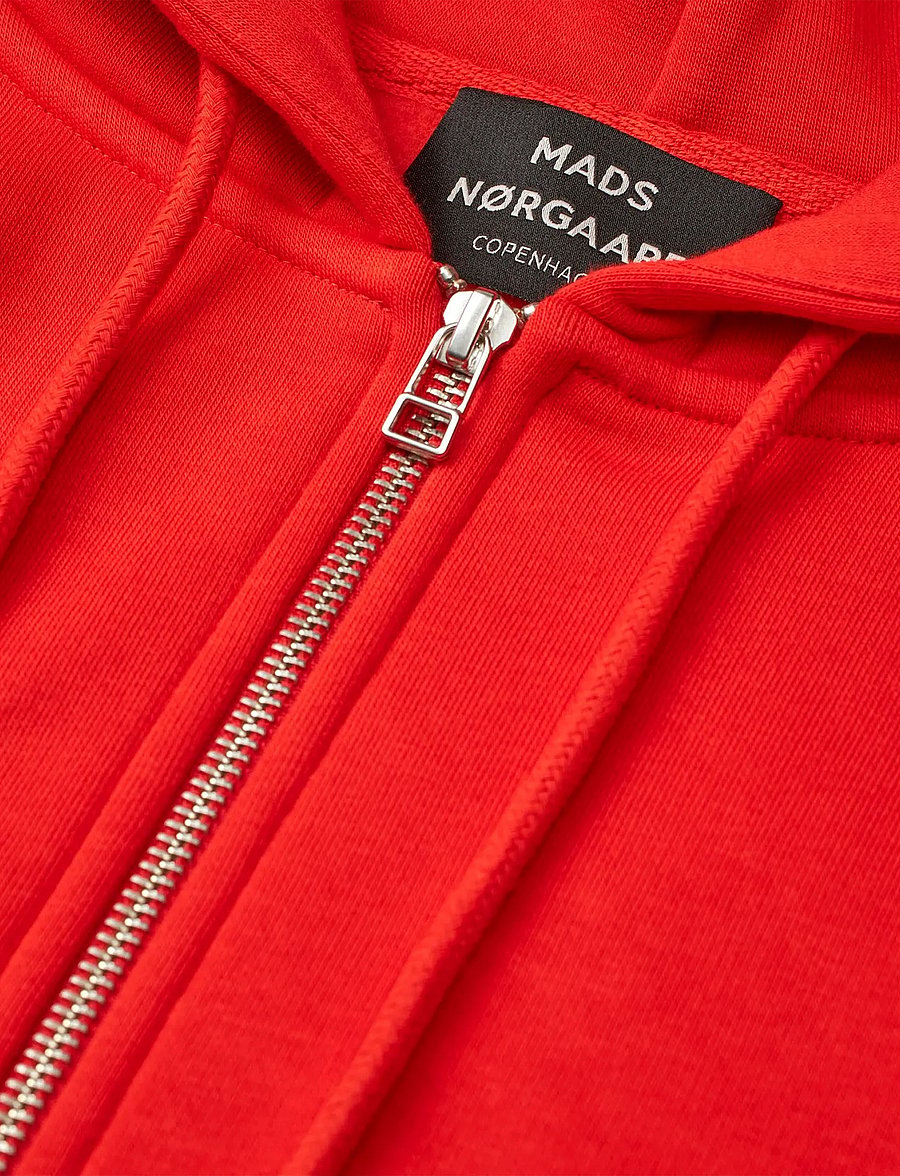 Mads Nørgaard - Standard Luka Hoodie Zip Sweat - kapuzenpullover - fiery red - 3