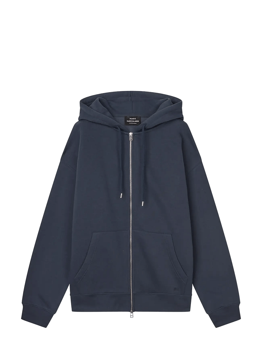 Mads Nørgaard - Standard Luka Hoodie Zip Sweat - kapuzenpullover - sky captain - 1