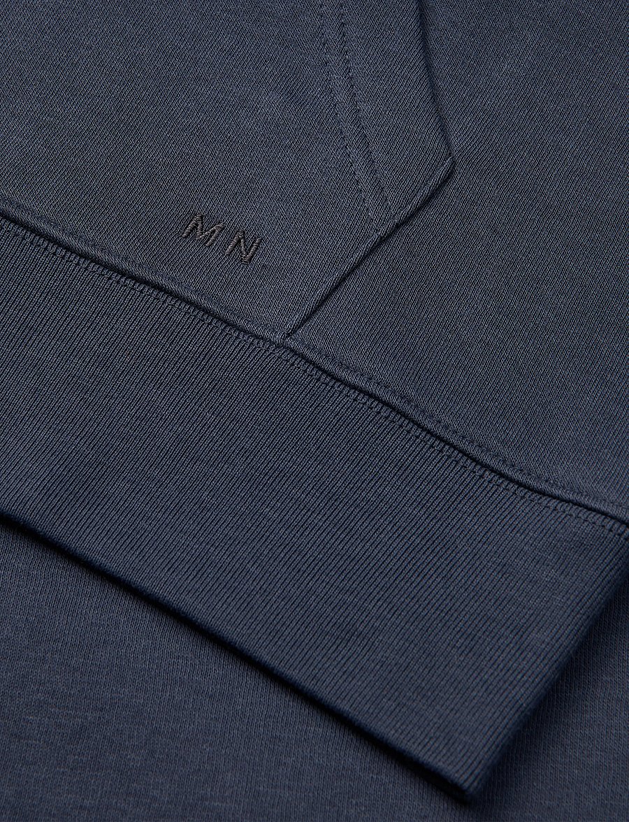 Mads Nørgaard - Standard Luka Hoodie Zip Sweat - kapuzenpullover - sky captain - 3