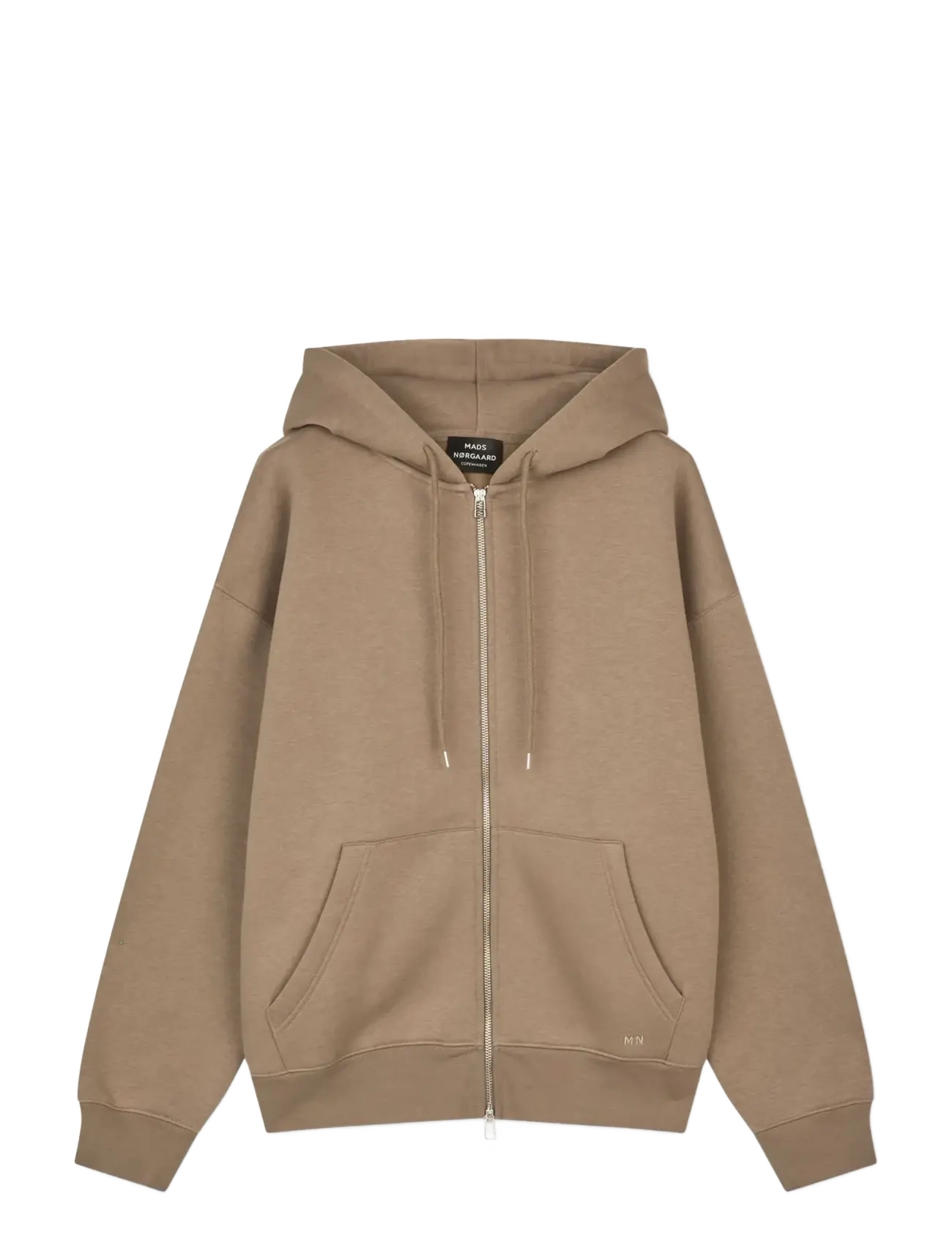 Standard Luka Hoodie Zip Sweat - WALNUT