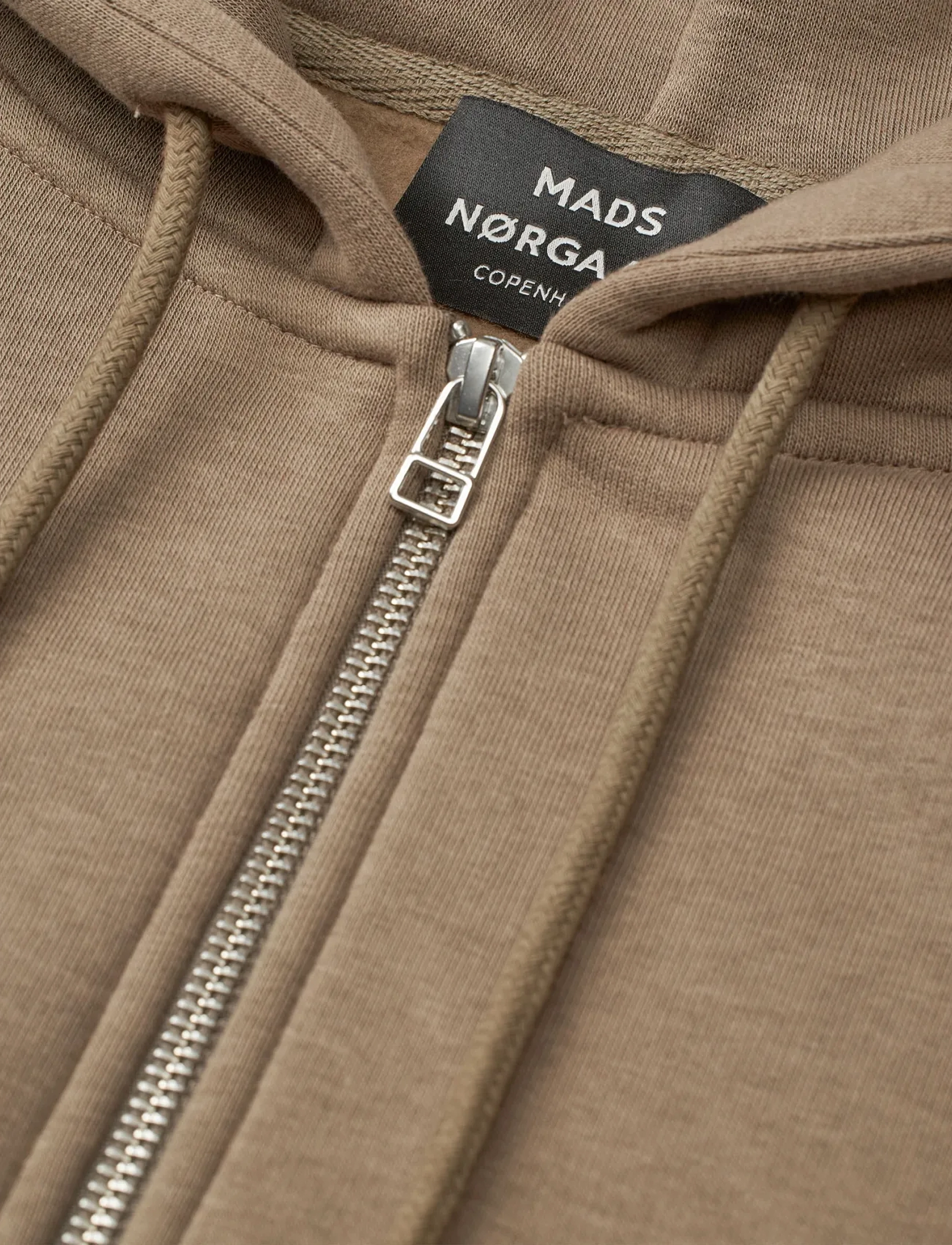 Mads Nørgaard - Standard Luka Hoodie Zip Sweat - hættetrøjer - walnut - 3