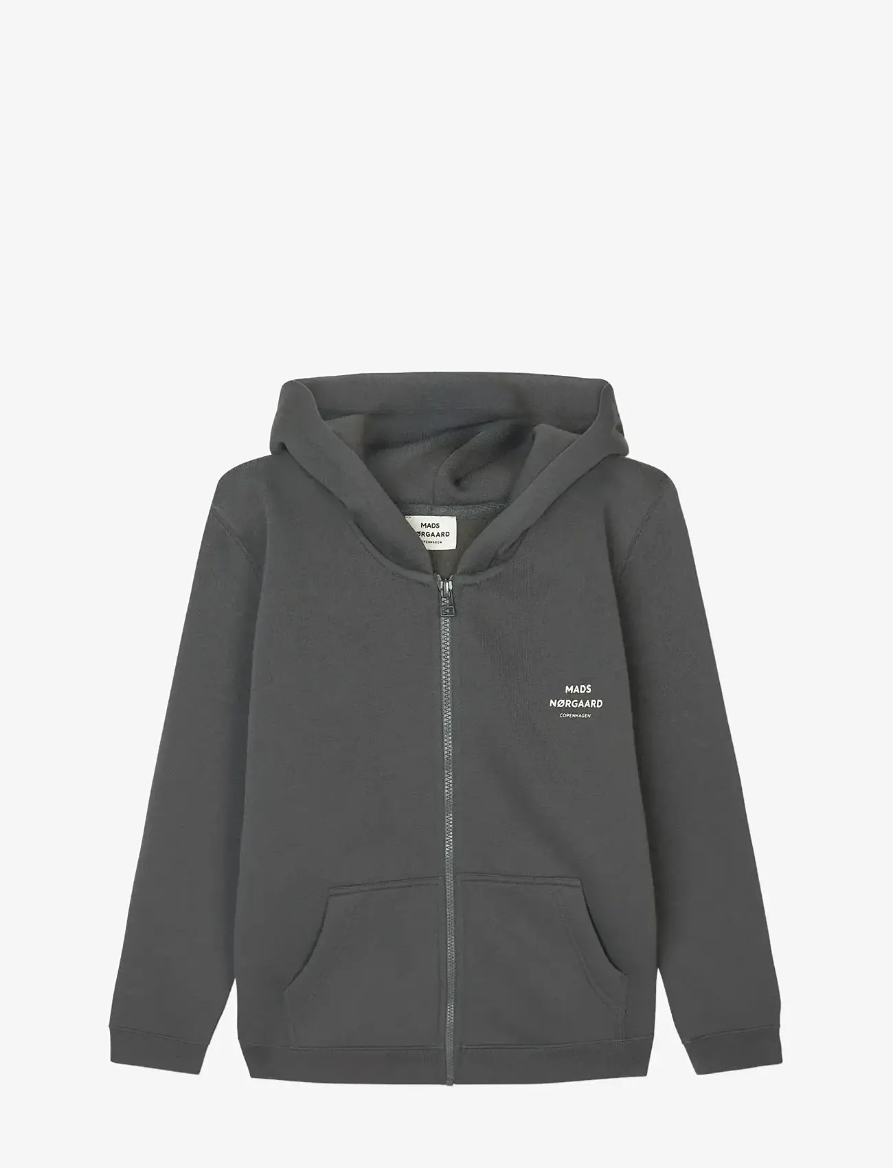 Mads Nørgaard - Standard Hudini Zip Sweatshirt - kapuzenpullover - asphalt - 0
